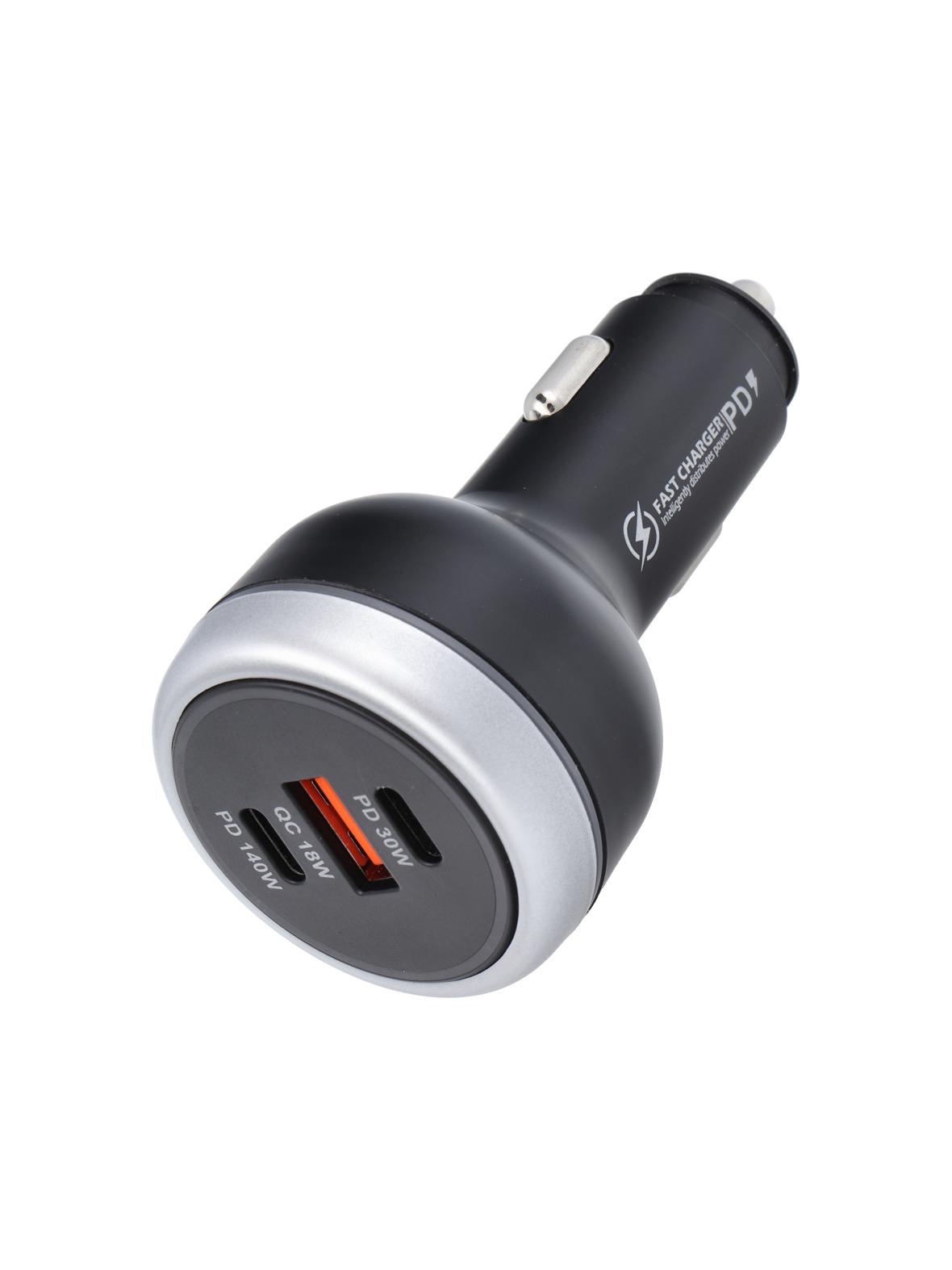 Ładowarka samochodowa USB A + 2 x Typ C PD QC3.0 3A 191W CC69-2C1A black