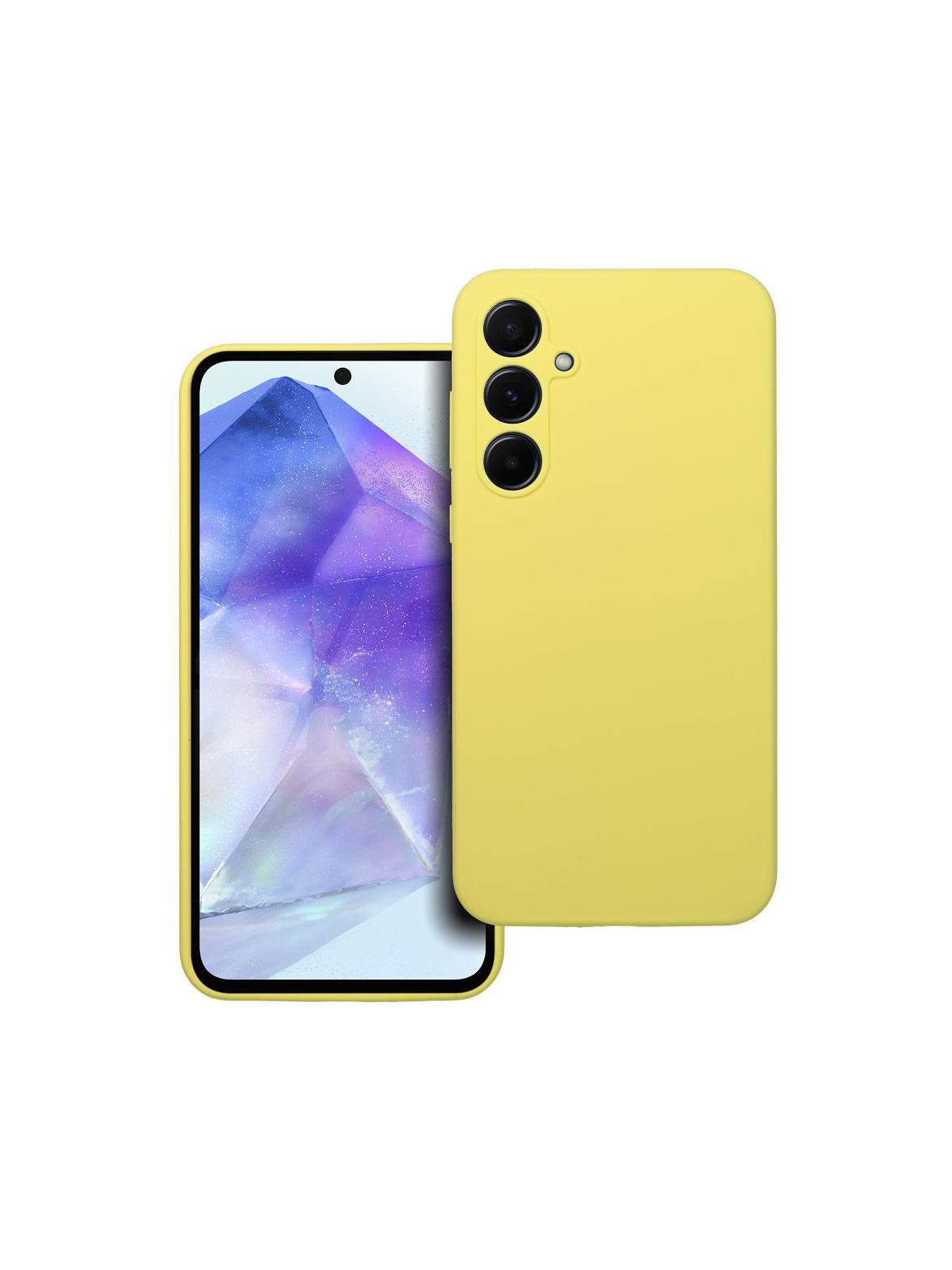Futerał SILICONE 2mm do SAMSUNG A55 5G żółty