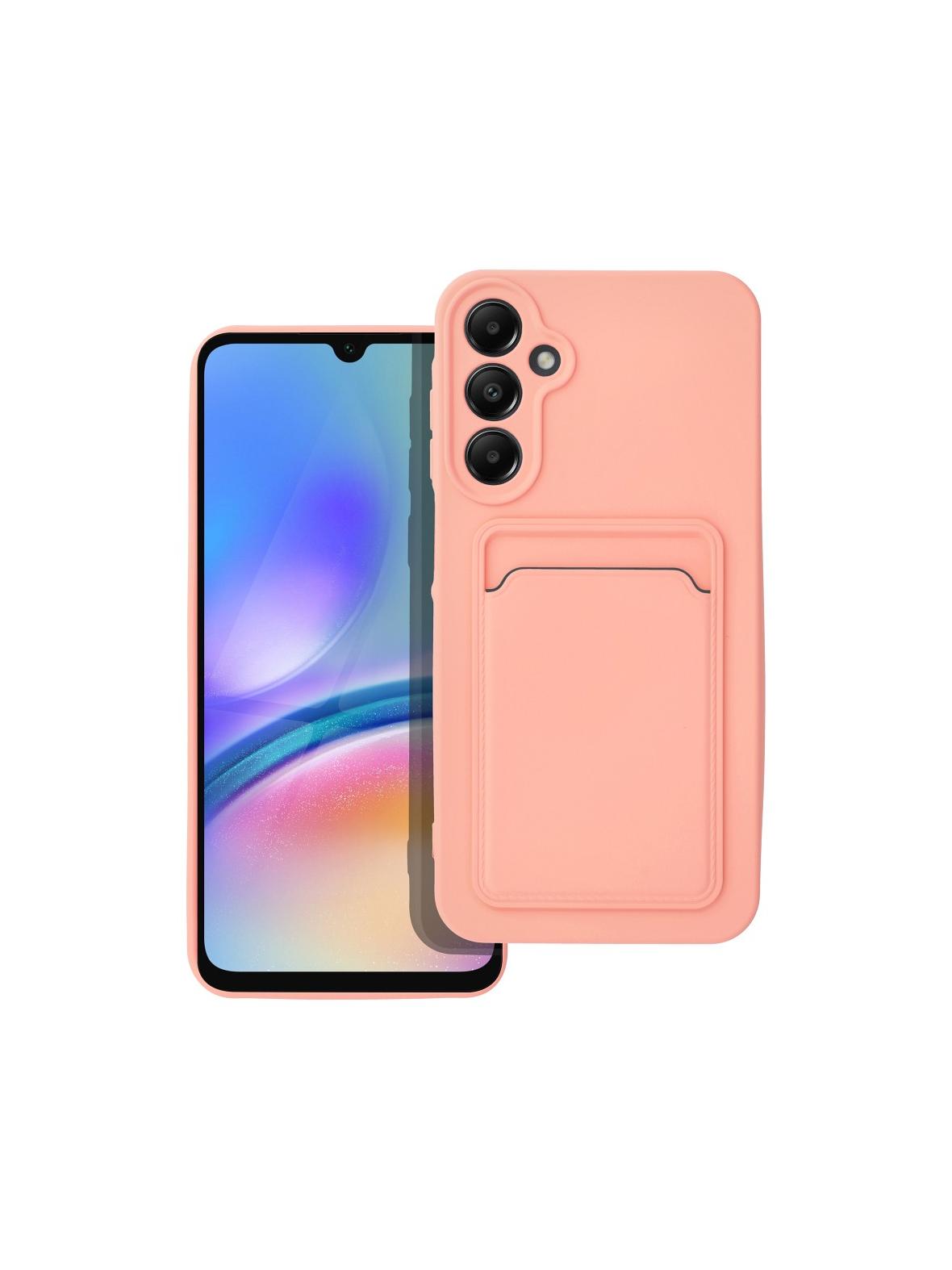 Futerał CARD CASE do SAMSUNG A25 5G różowy