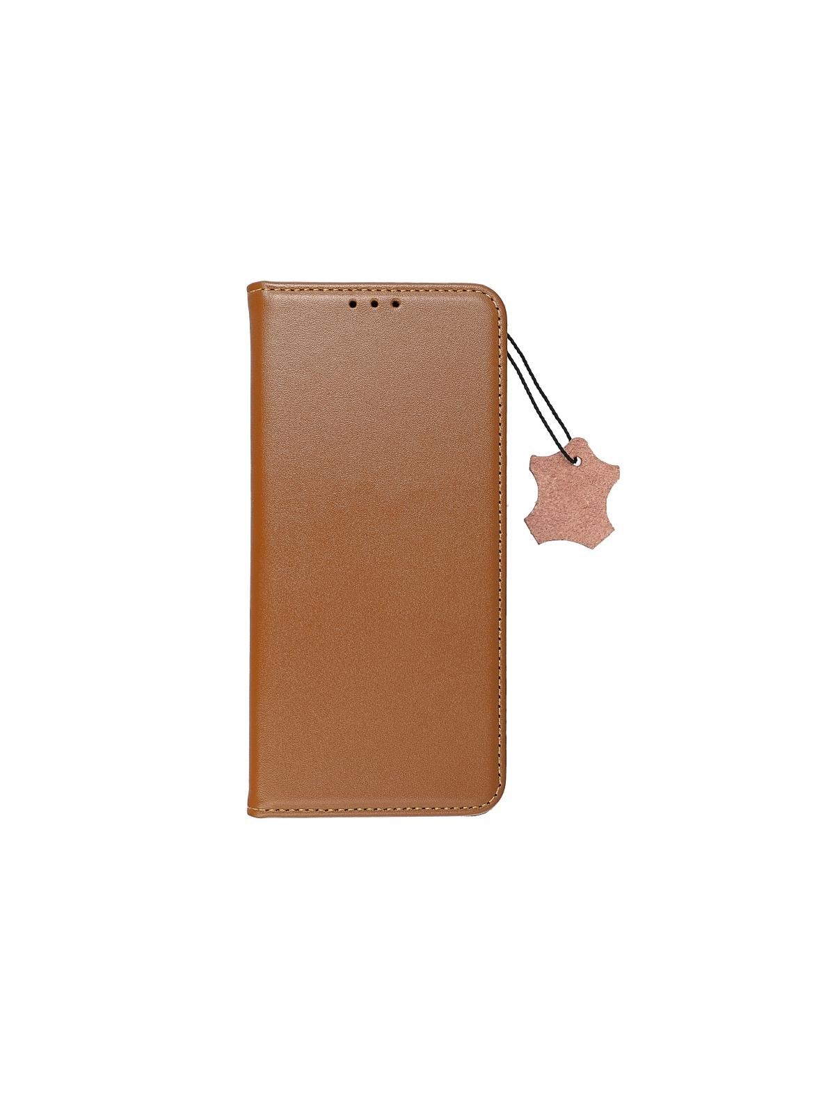 Kabura SMART PRO Book skórzana do SAMSUNG S25 Plus brązowy