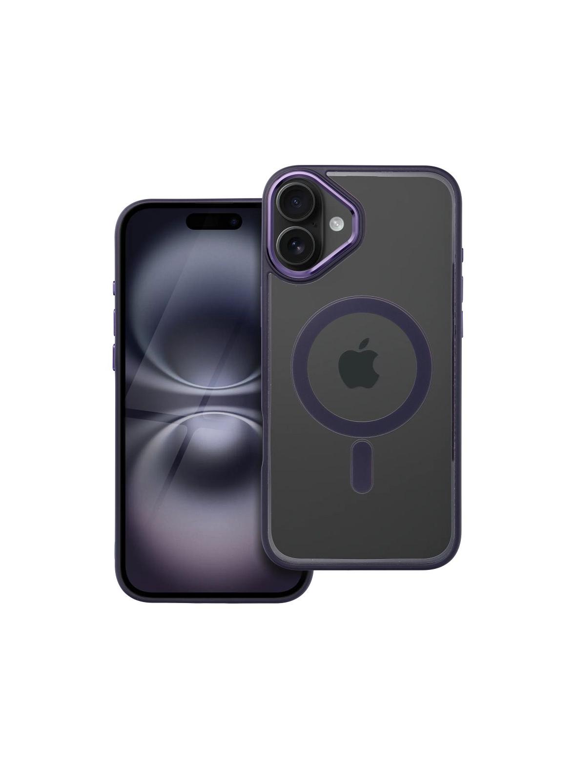 Futerał COLOR EDGE MAG COVER kompatybilny z MagSafe do IPHONE 16 Plus fioletowy