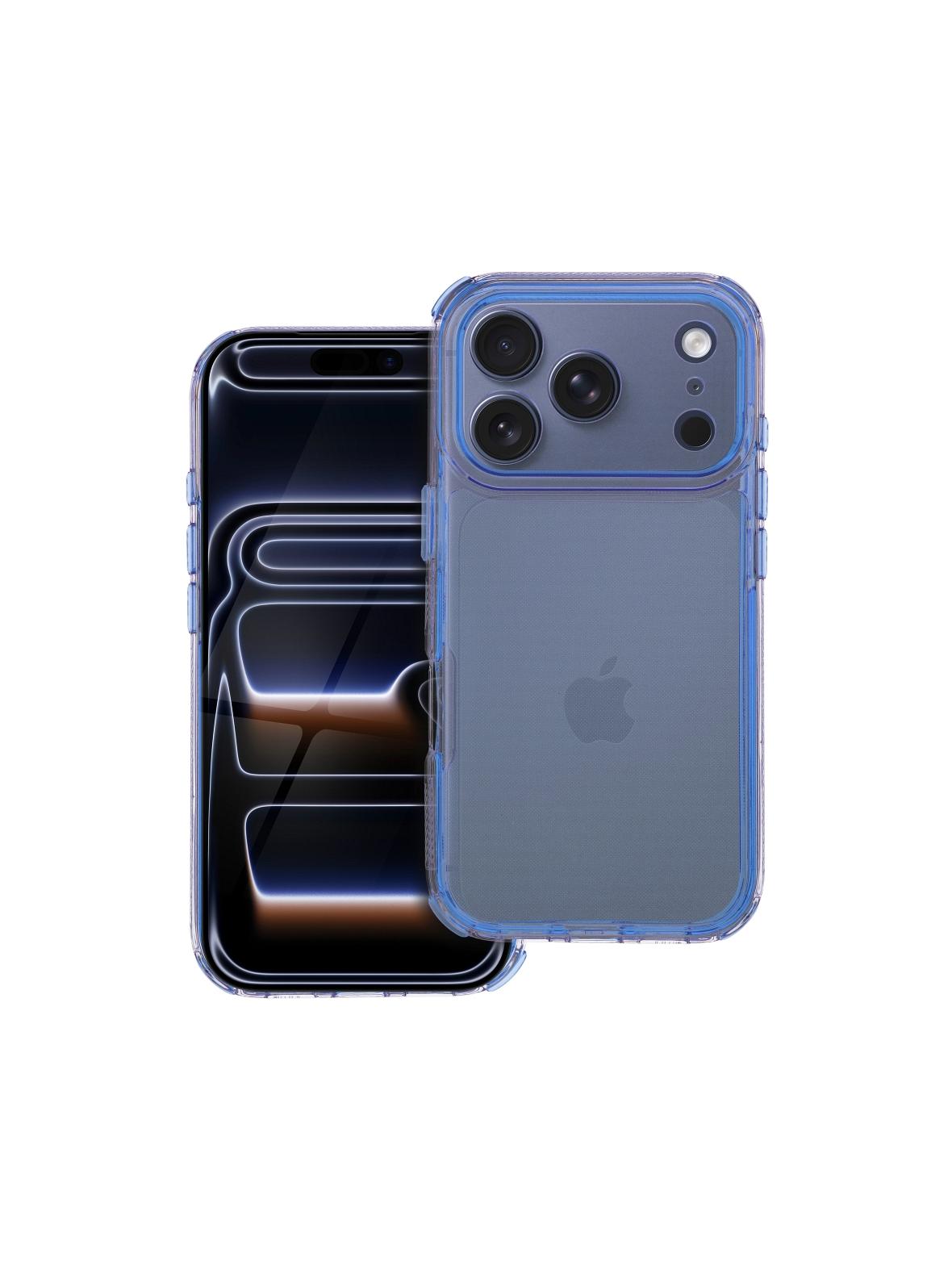 Futerał MATRIX CLEAR do IPHONE 17 Pro niebieski