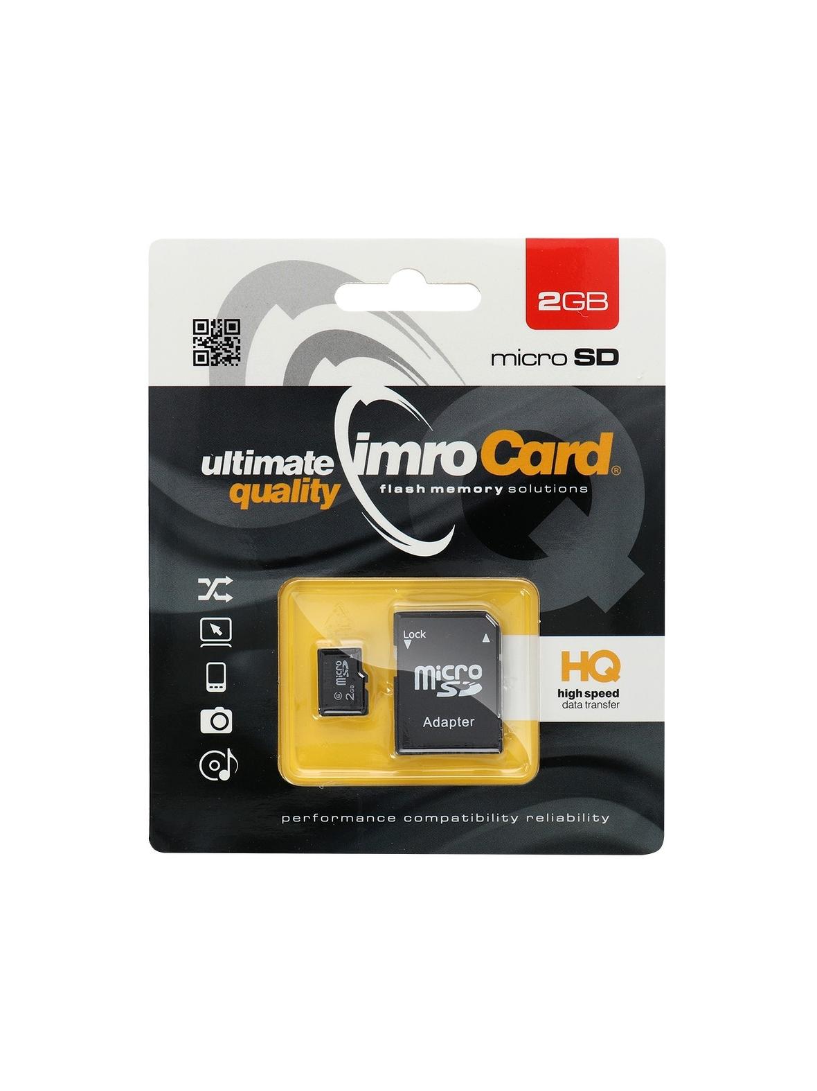 IMRO karta pamięci microSD 2GB z adapterem SD