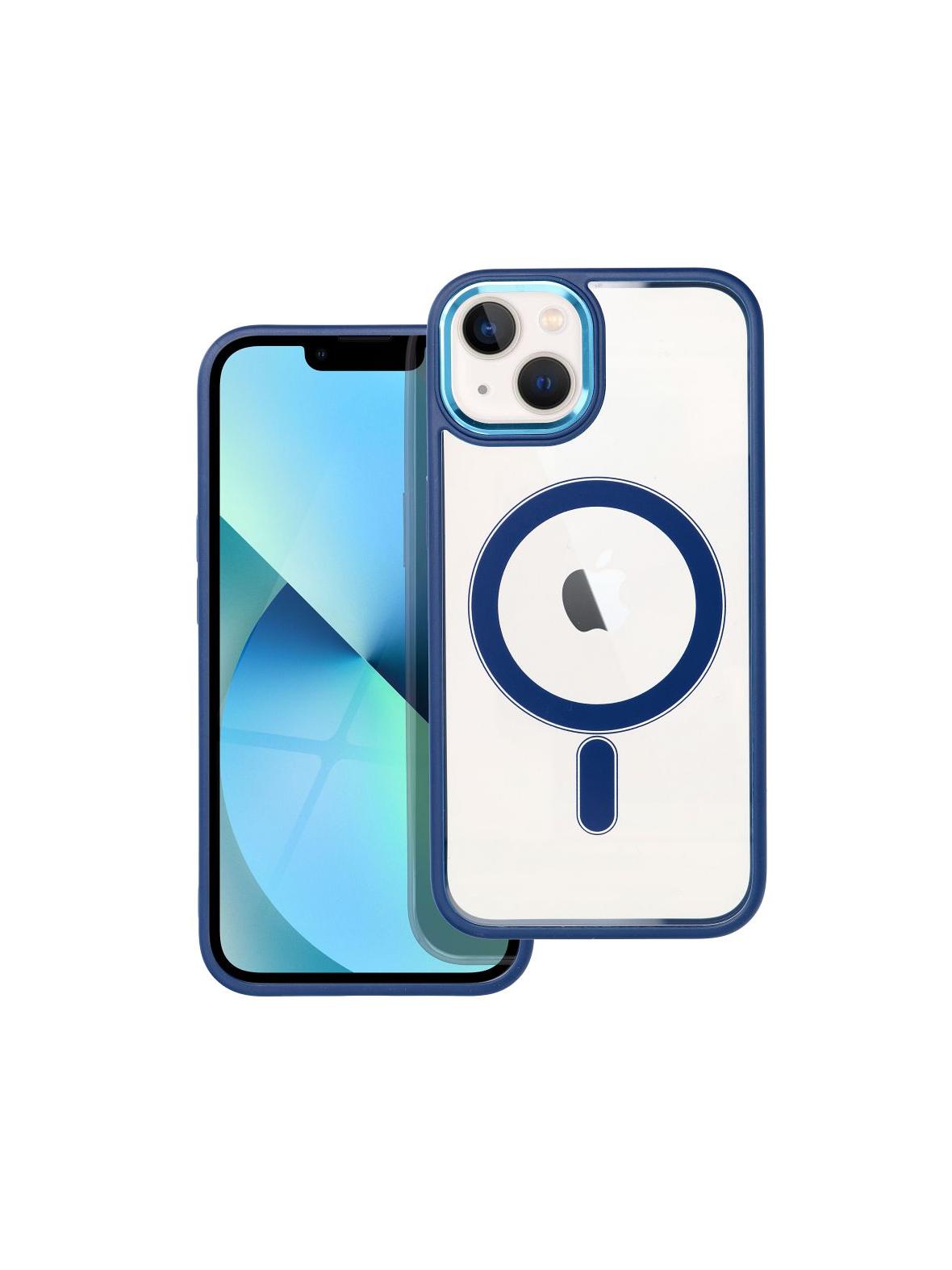 Futerał COLOR EDGE MAG COVER kompatybilny z MagSafe do IPHONE 13 niebieski