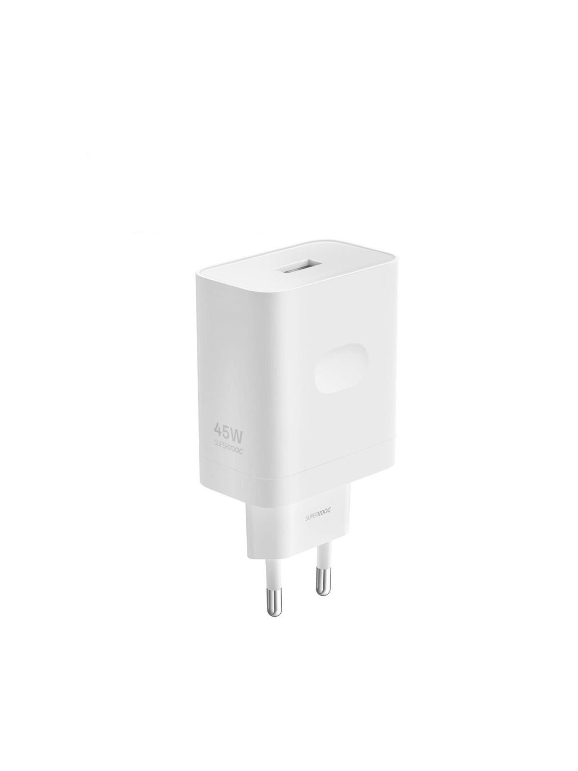 Oryginalna Ładowarka Sieciowa Oppo SuperVOOC VCB4JAEH 45W Power Adapter biała bulk