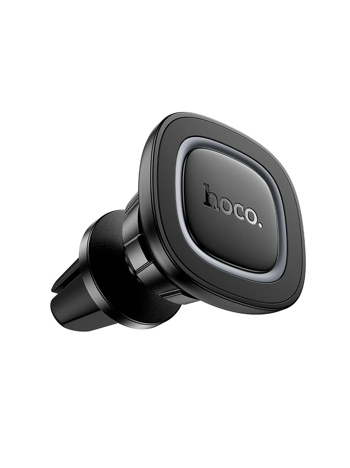 Uchwyt na telefon do samochodu magnetyczny Hoco do kratki H72 czarno szary
