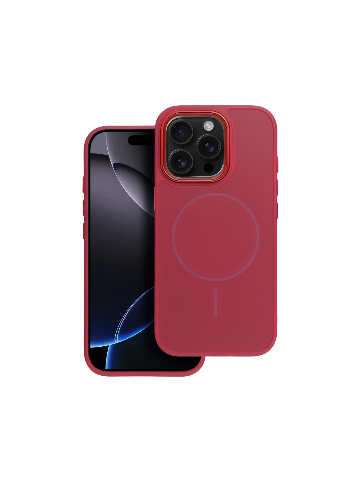 Futerał FRAME MAG COVER kompatybilny z MagSafe do IPHONE 13 MINI magenta