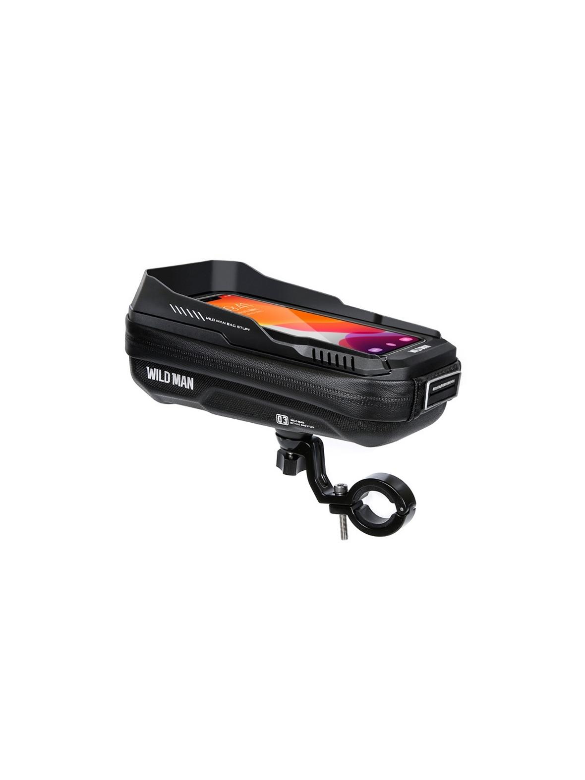 WILDMAN sakwa rowerowa na kierownicę na zamek 0,5L (4" - 7") XT3S czarna