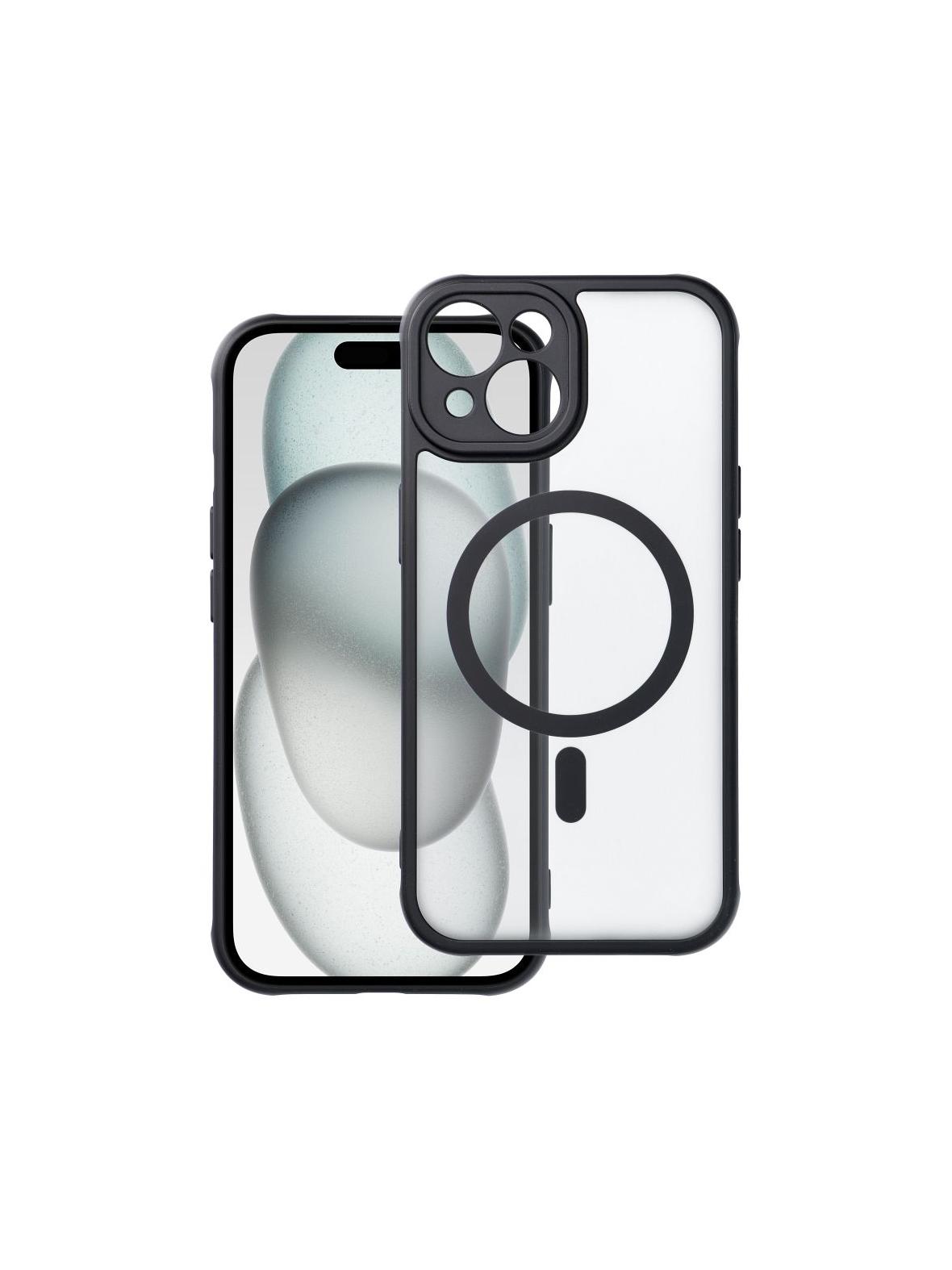 Futerał FULL MATTE MAG COVER kompatybilny z MagSafe do IPHONE 15 czarny