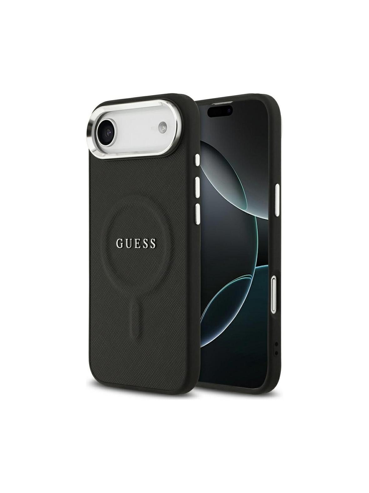 GUESS futerał do IPHONE 17 Air kompatybilny z MagSafe GUHMP17MPSAREGSK (PU W/ Classic Logo) czarny