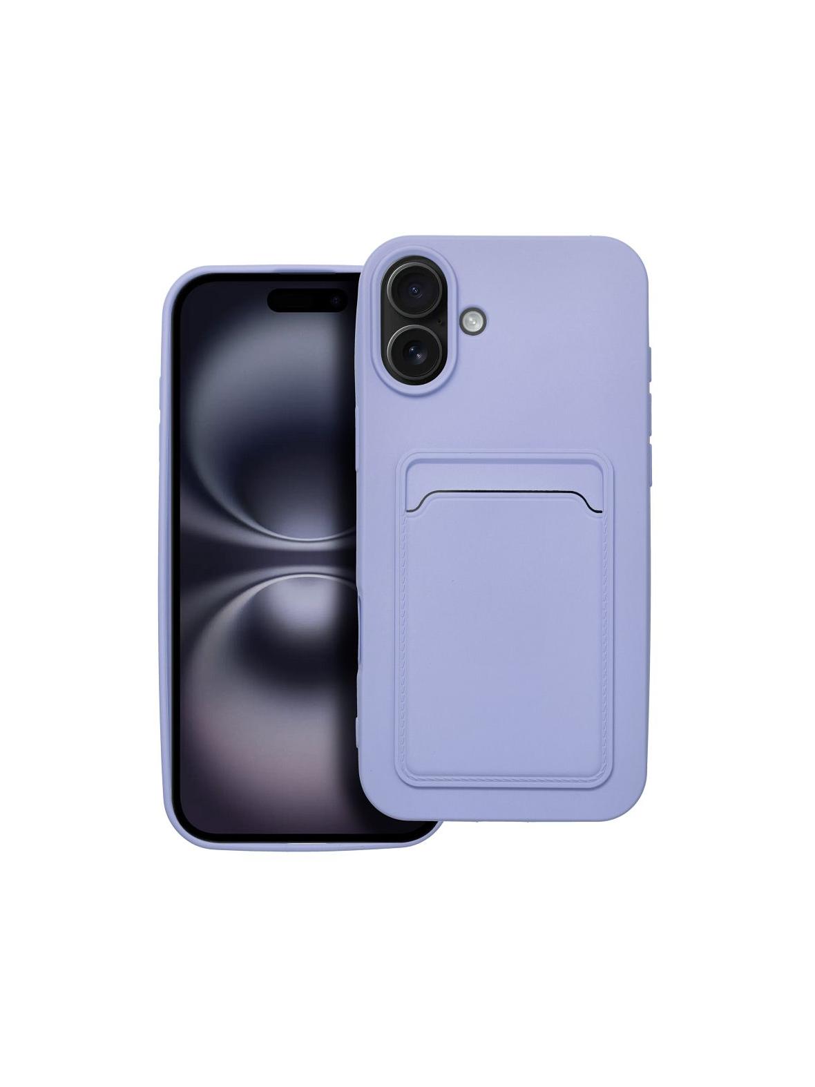 Futerał CARD CASE do IPHONE 16 Plus fioletowy