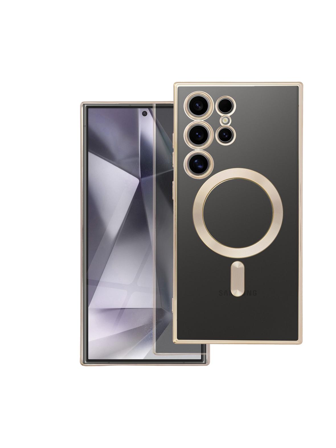 Futerał ELECTRO MAG COVER kompatybilny z MagSafe do SAMSUNG S25 Edge złoty