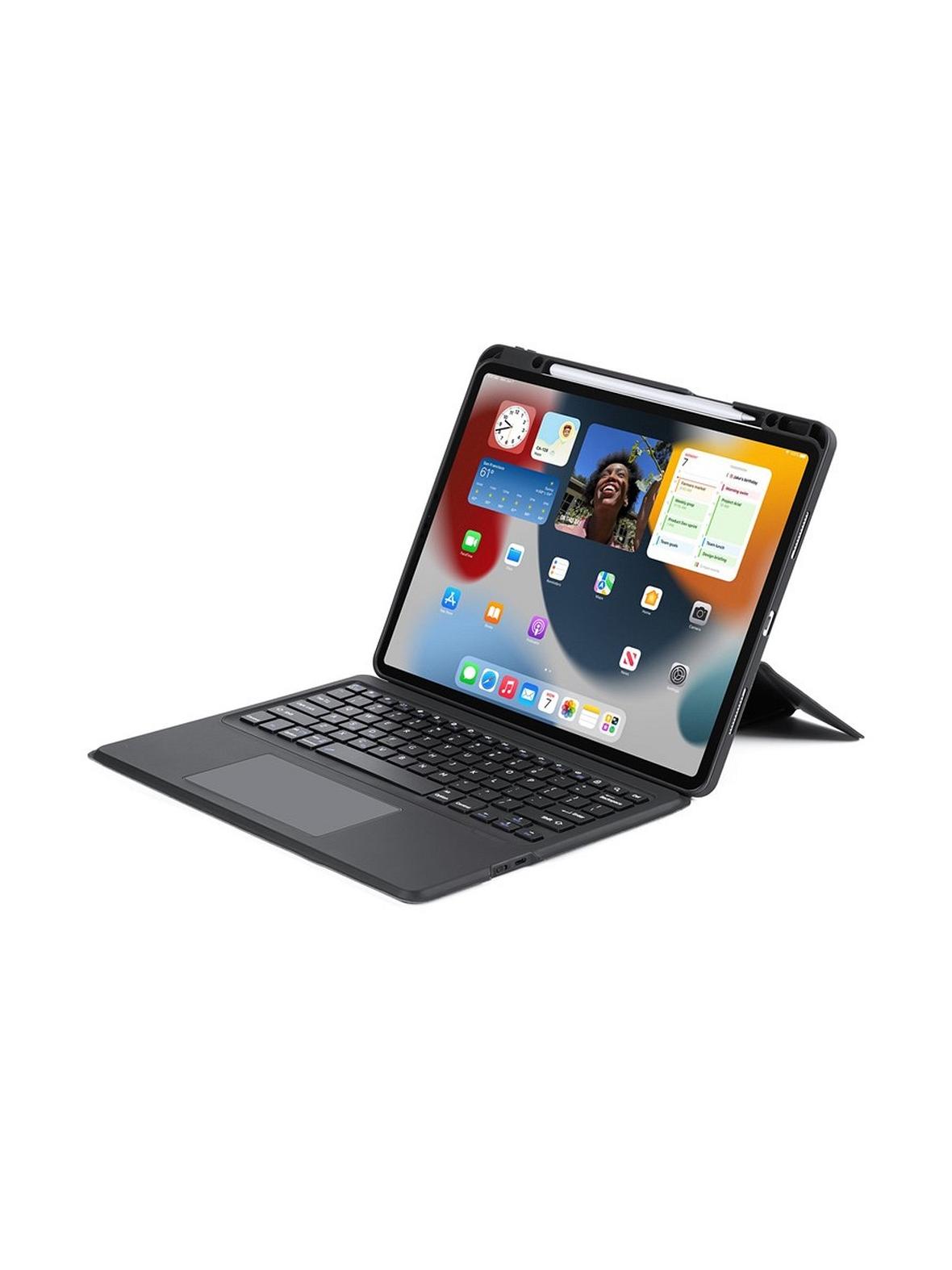 DUX DUCIS etui DK składane z klawiaturą bezprzewodową do iPad Air 13 (2024)/Pro 12.9 (2020/2021/2022) czarne