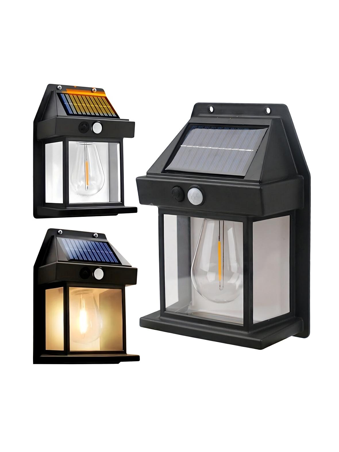 Lampa solarna LED do ogrodu elewacyjna RC-K-1536 czarna