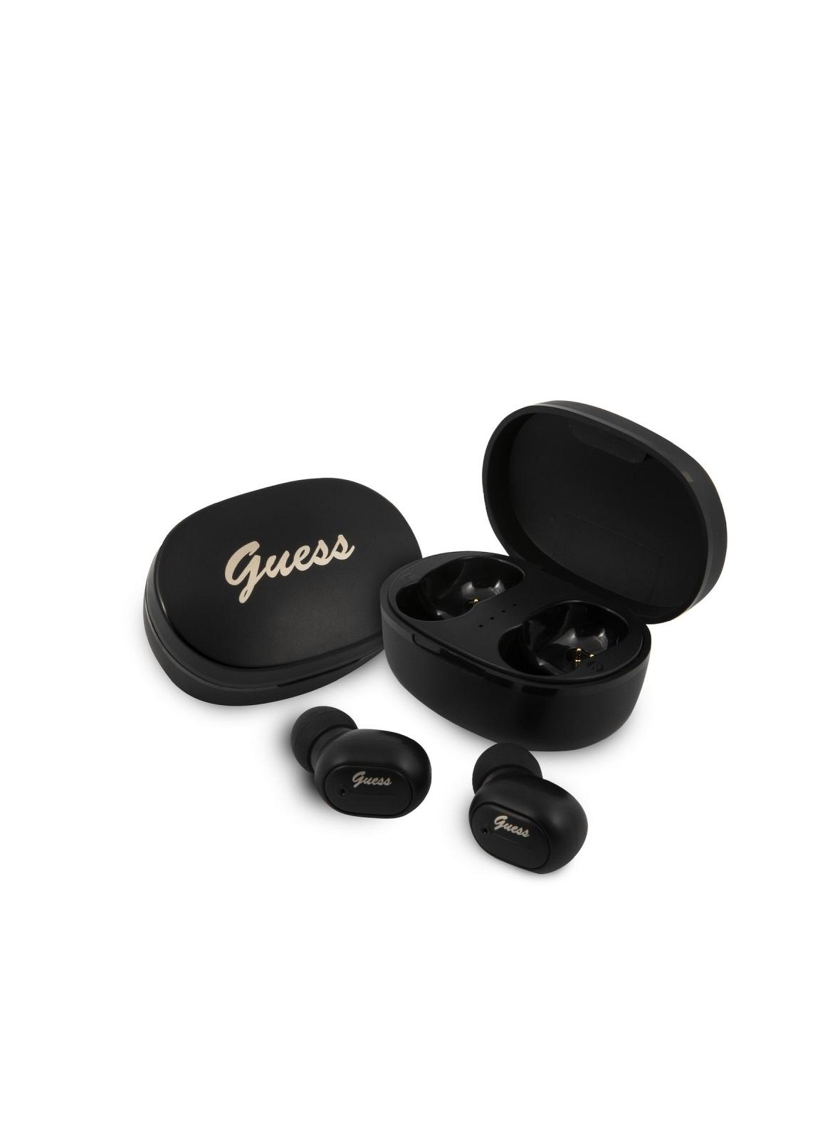 GUESS słuchawki bezprzewodowe bluetooth TWS + stacja dokująca GUTWST30BK czarne