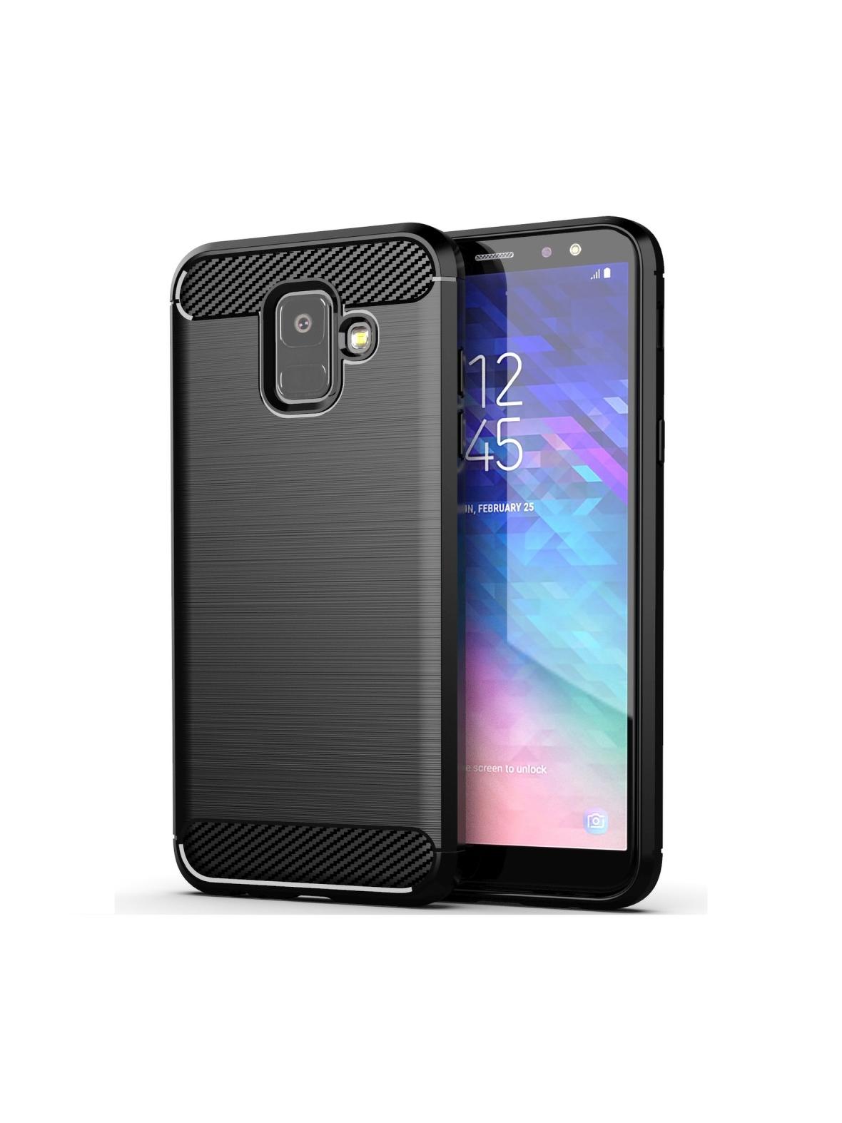 Futerał CARBON do SAMSUNG A6 ( A6 2018 ) czarny