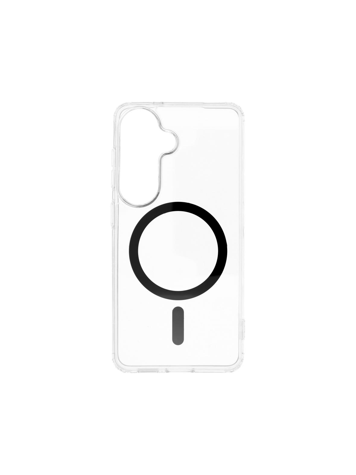 Etui na Samsung S26 Drop Glue Colorful Ring Mag Cover zgodny z MagSafe czarne