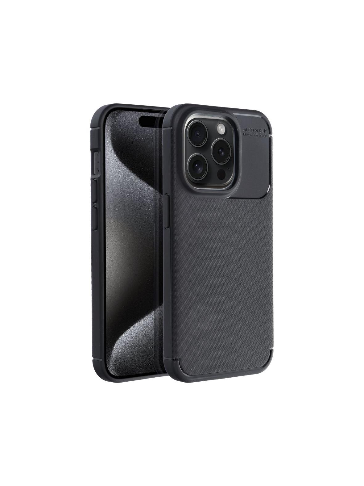 Futerał CARBON PREMIUM do IPHONE 15 Pro czarny