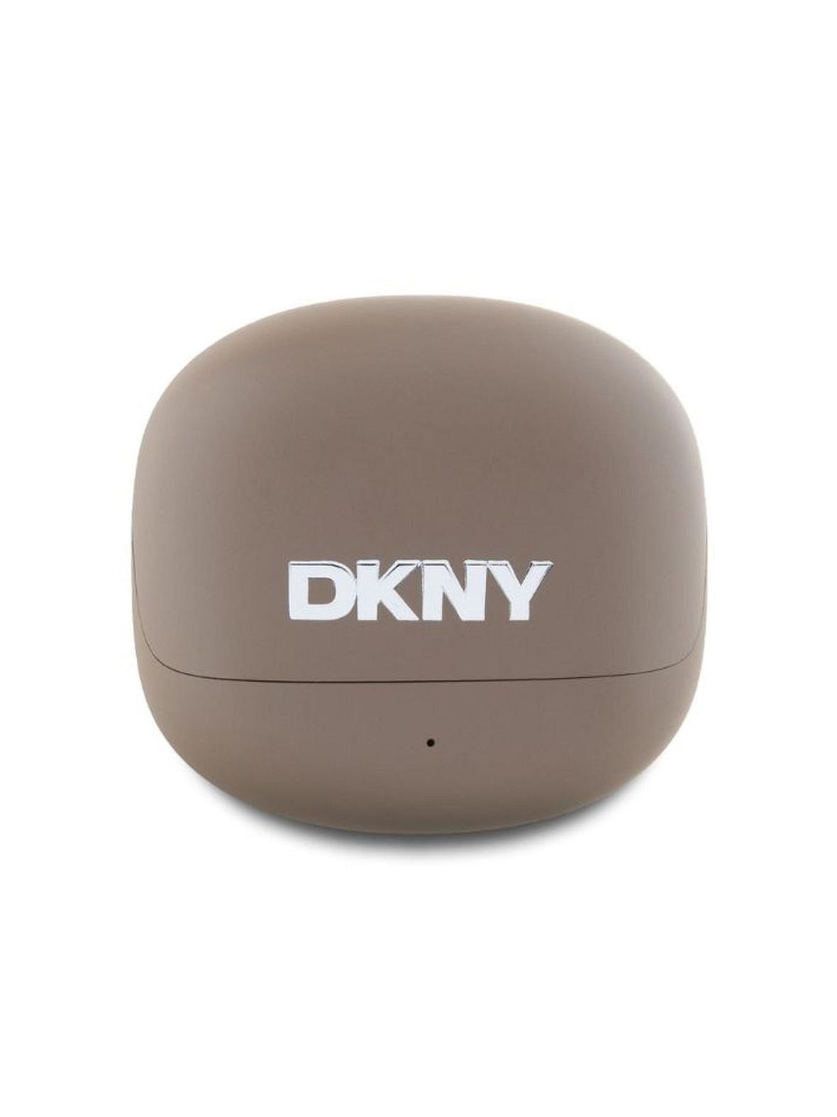 Słuchawki bezprzewodowe douszne TWS DKNY Satiny Finish DKTWST6AEHLW brązowe