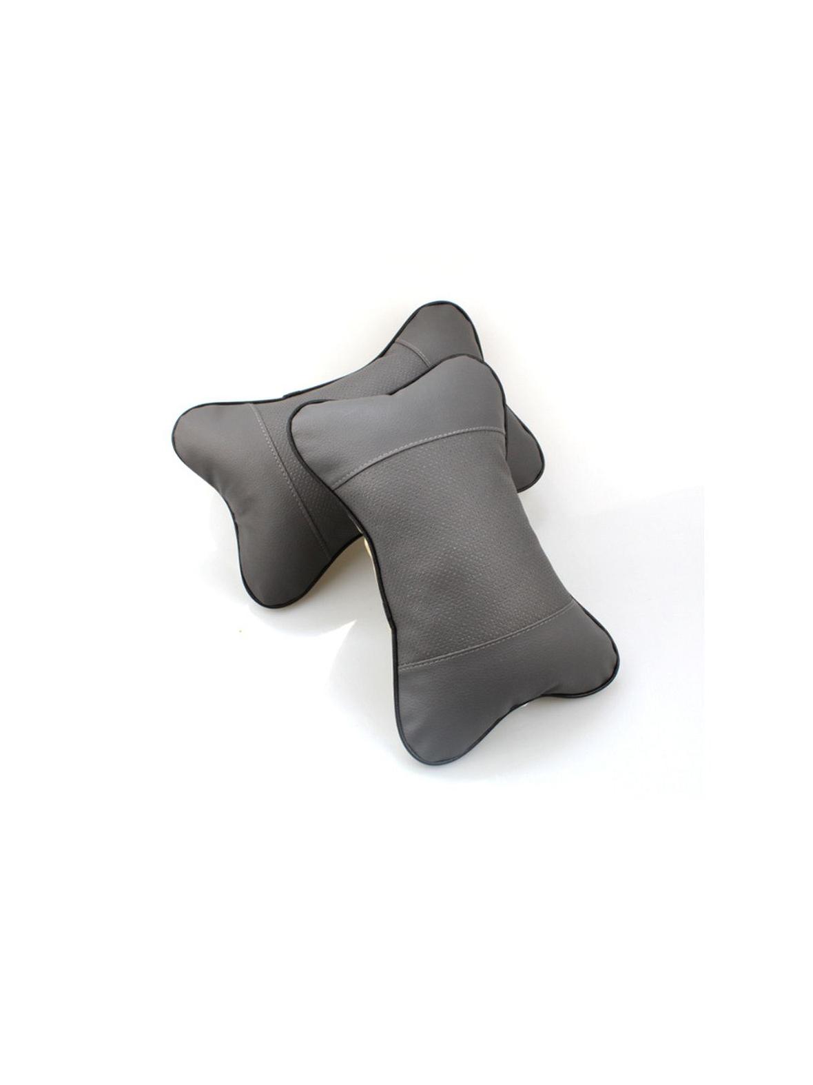 Poduszka na zagłówek do samochodu szara