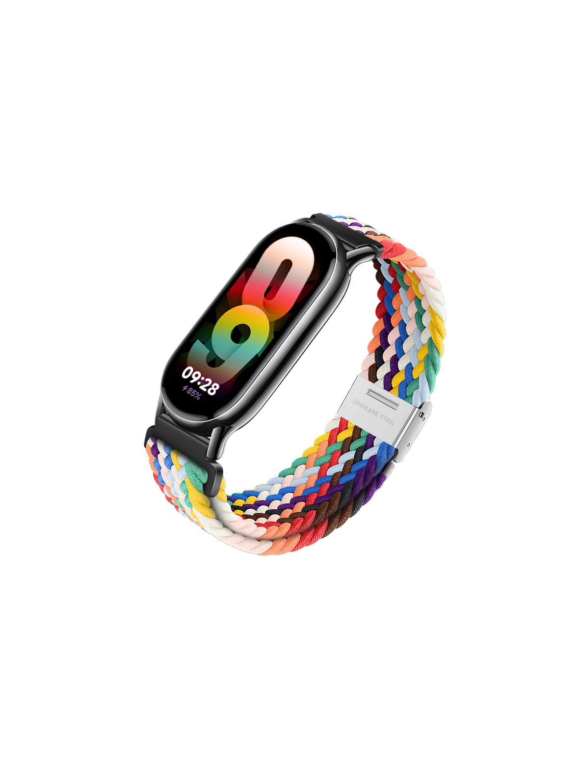 Pasek do Mi Band 8 Xiaomi Forcell F-Design FX5 sprzączka włókno poliestrowe mix kolorów