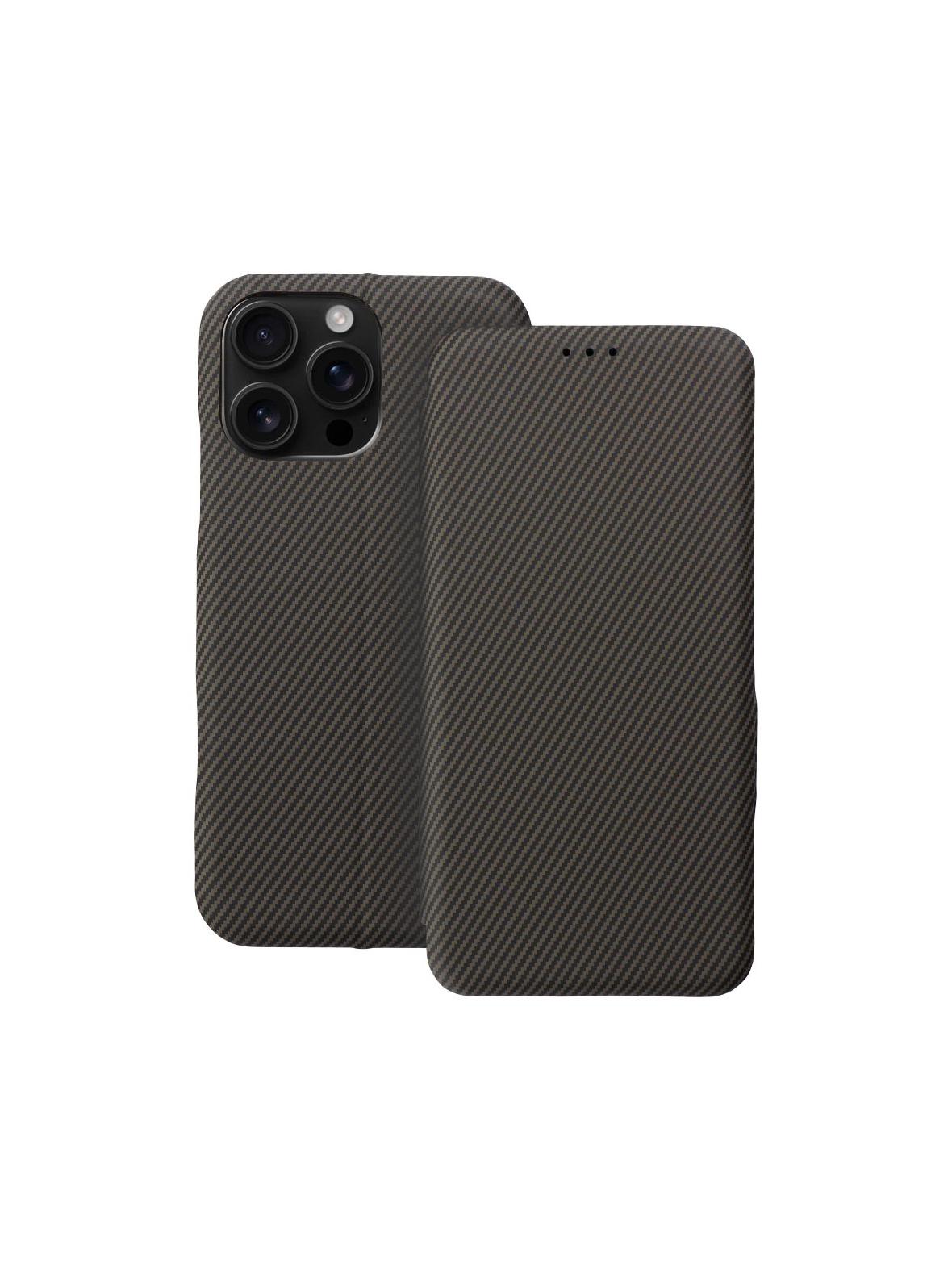 Kabura FOLIO Side Magnet do IPHONE 16 PRO MAX brązowy