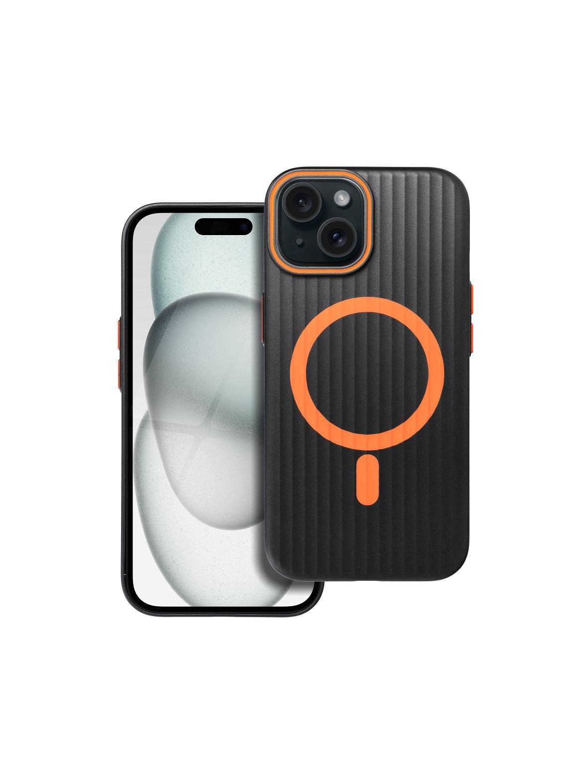 Futerał SIMPLY kompatybilny z MagSafe do IPHONE 15 tytan czarny