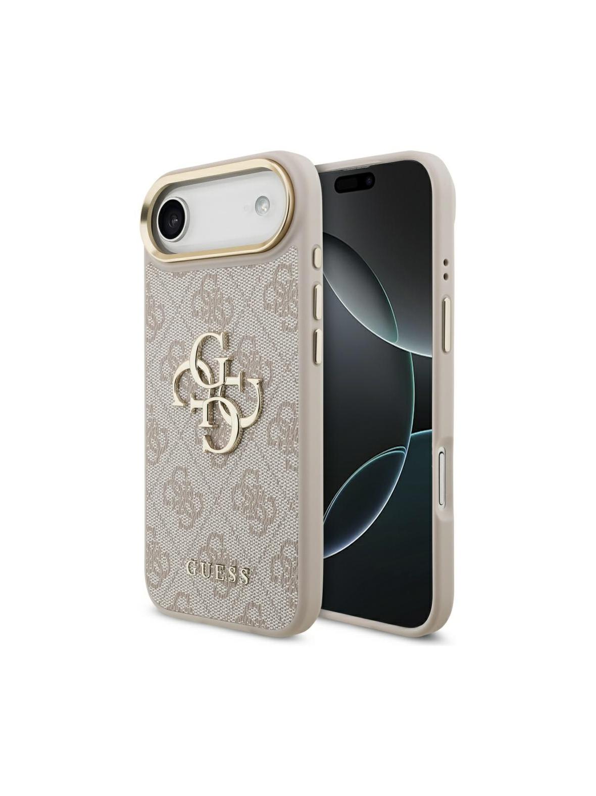 GUESS futerał do IPHONE 17 Air GUHCP17M4GMGCPI (PU W/ Big 4G Classic Logo) złoto różowy