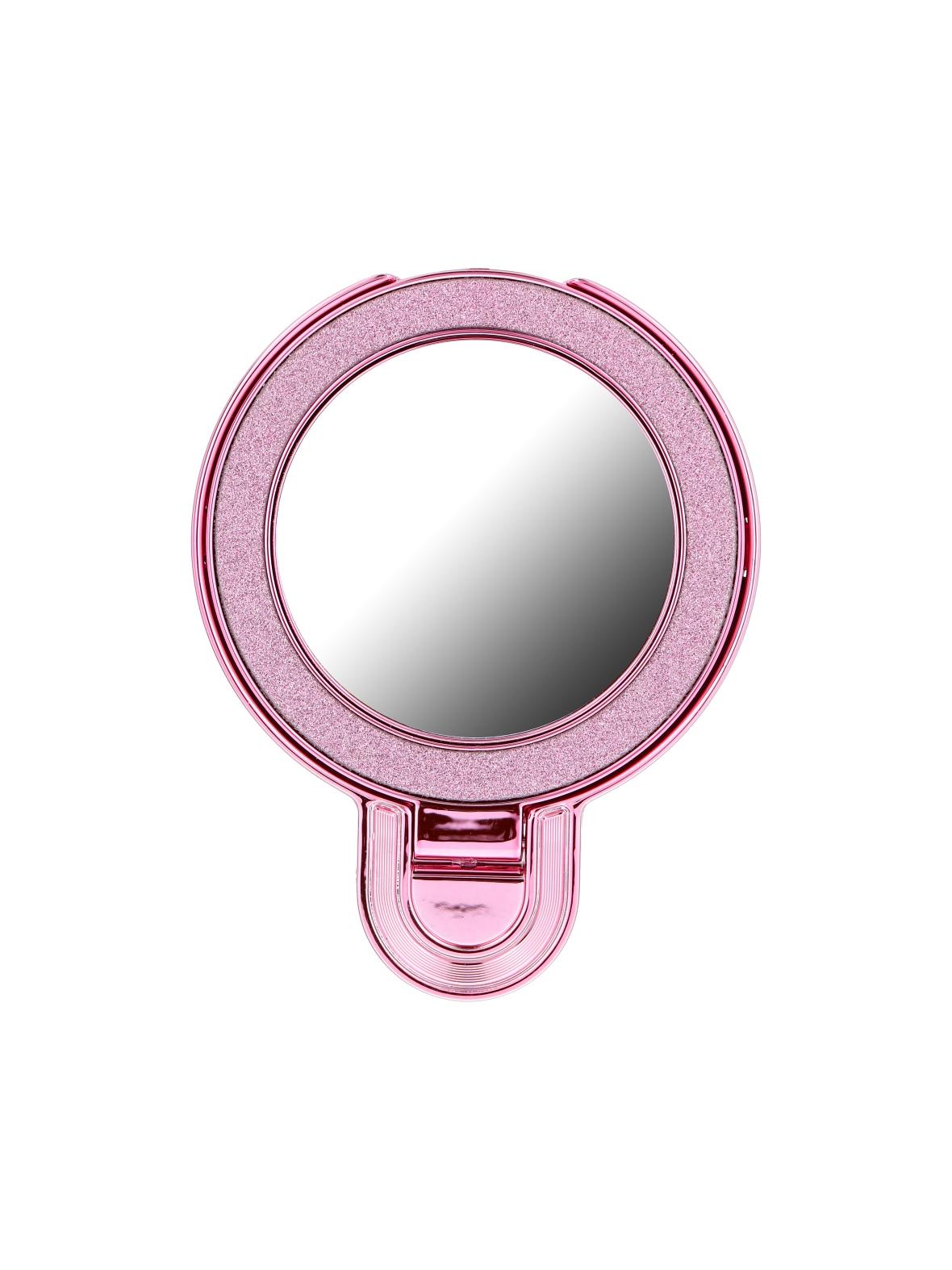 Stojak na telefon CIRCLE MIRROR - naklejany - różowy