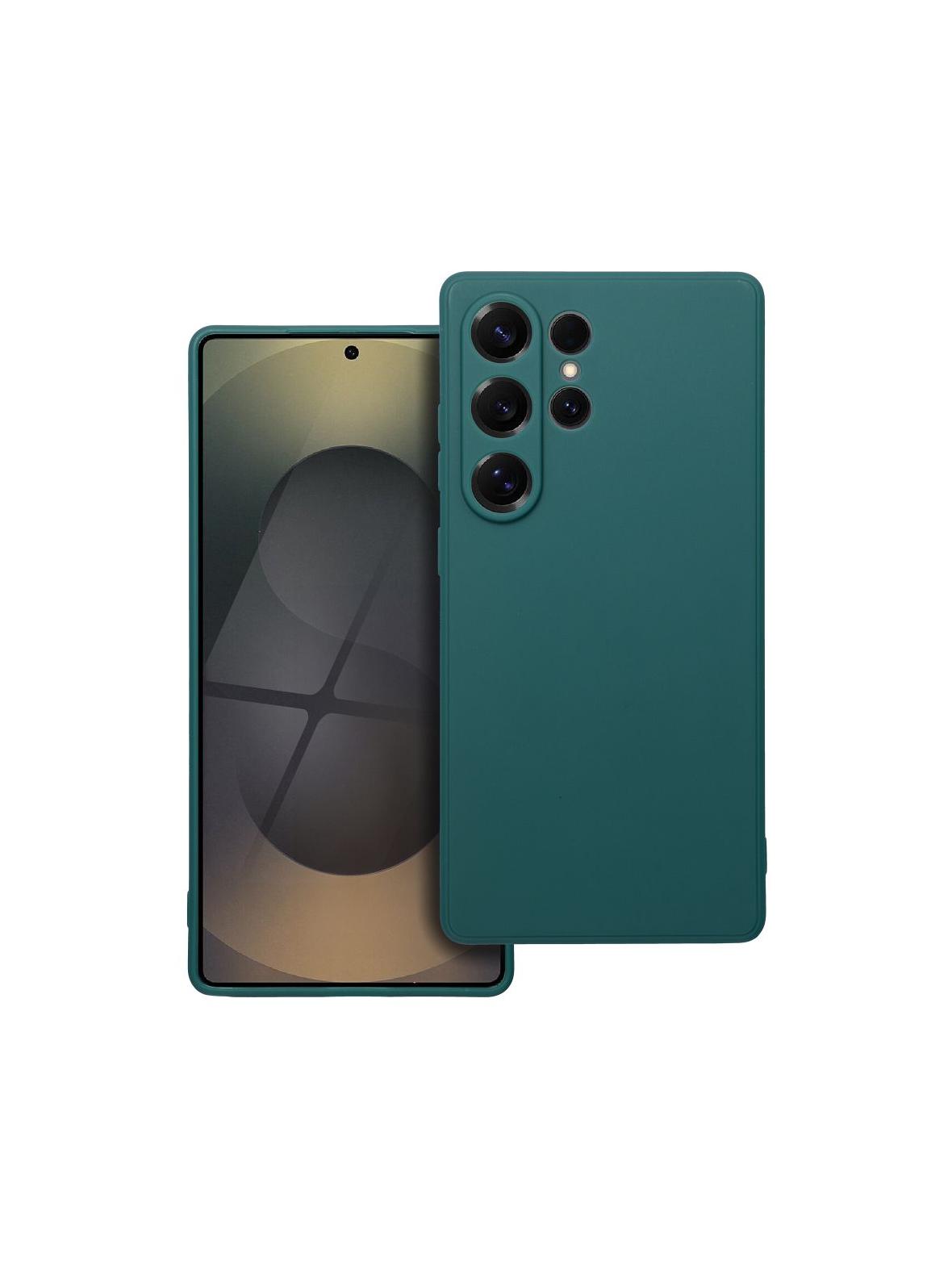 Futerał MATT do SAMSUNG S25 Ultra ciemnozielony