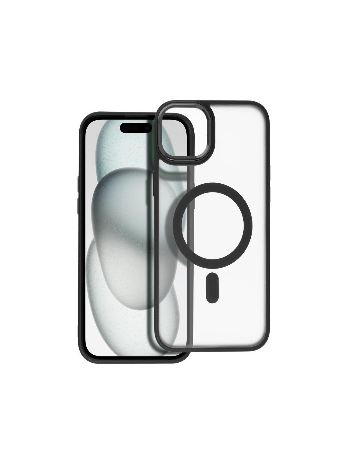 Futerał MATTE MAG COVER kompatybilny z MagSafe do IPHONE 15 Plus czarny