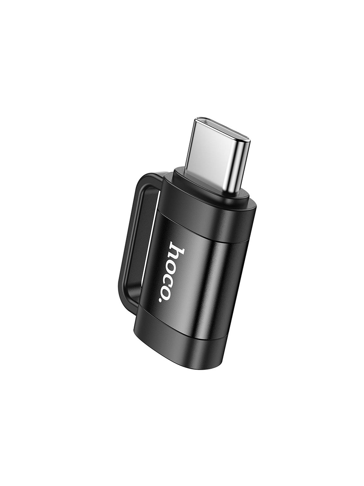 Adapter OTG USB C do Lightning Hoco 3A UA31E czarny