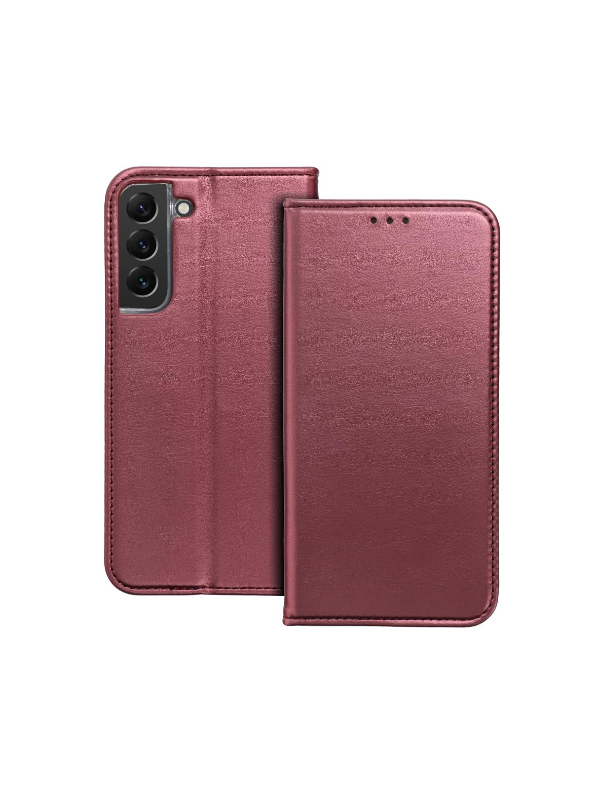 Kabura SMART MAGNETO do SAMSUNG A37 burgundowy