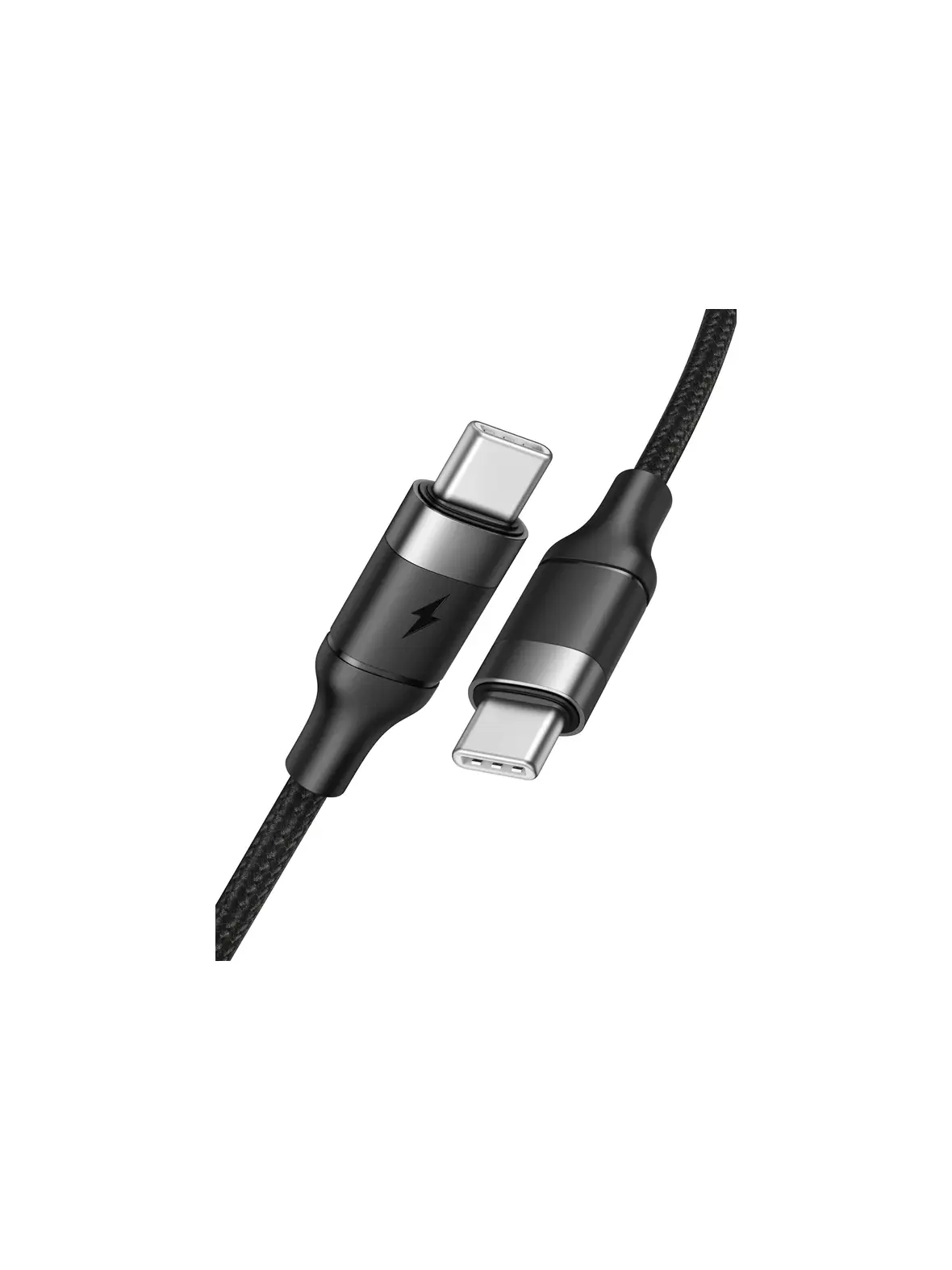 Kabel USB C do USB C VEGER PD 5A 100W 1,5 m CC02 czarny