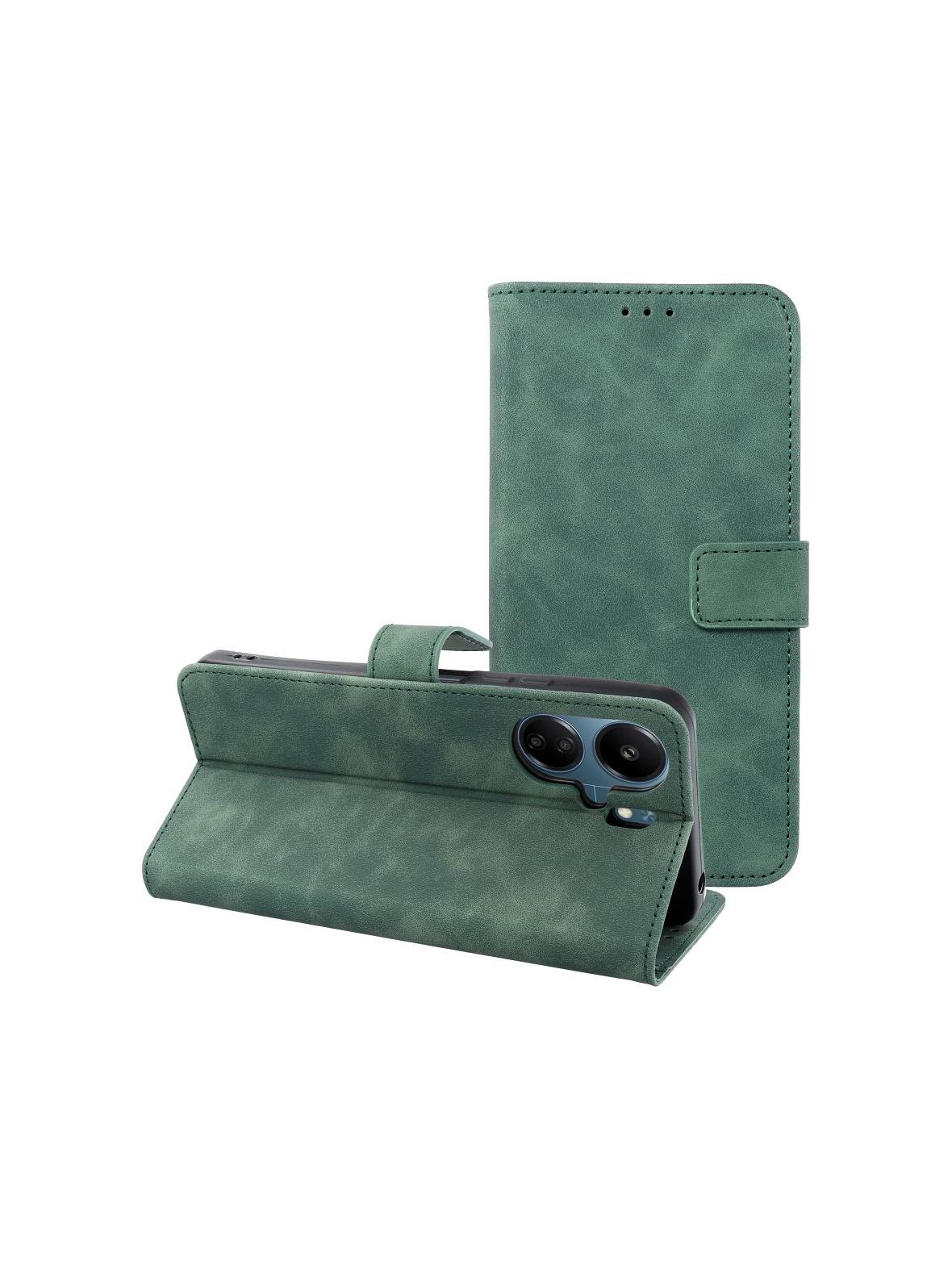 Kabura TENDER Book do XIAOMI Redmi 13C / POCO C65 zielony