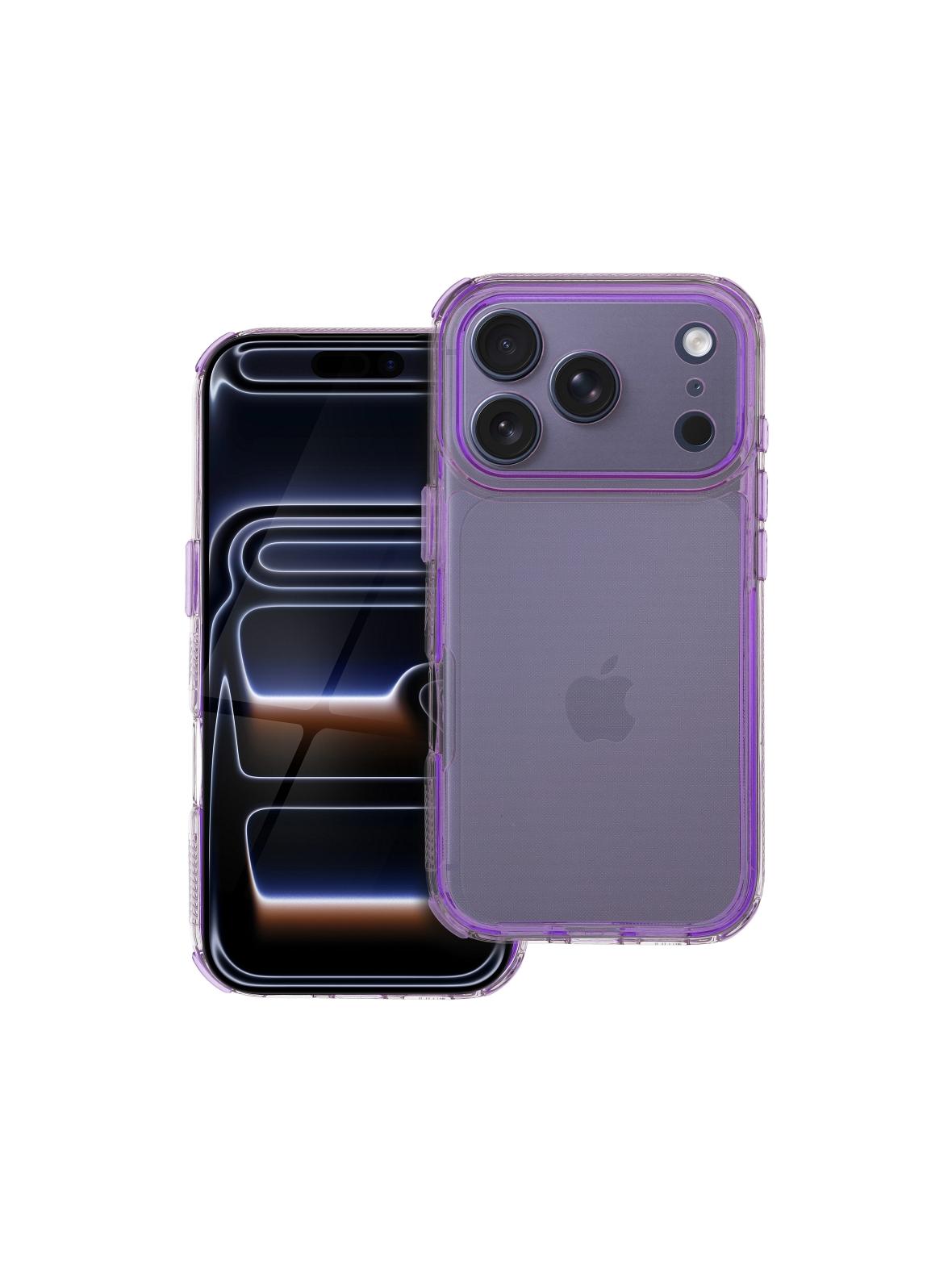 Futerał MATRIX CLEAR do IPHONE 17 Pro jasnofioletowy