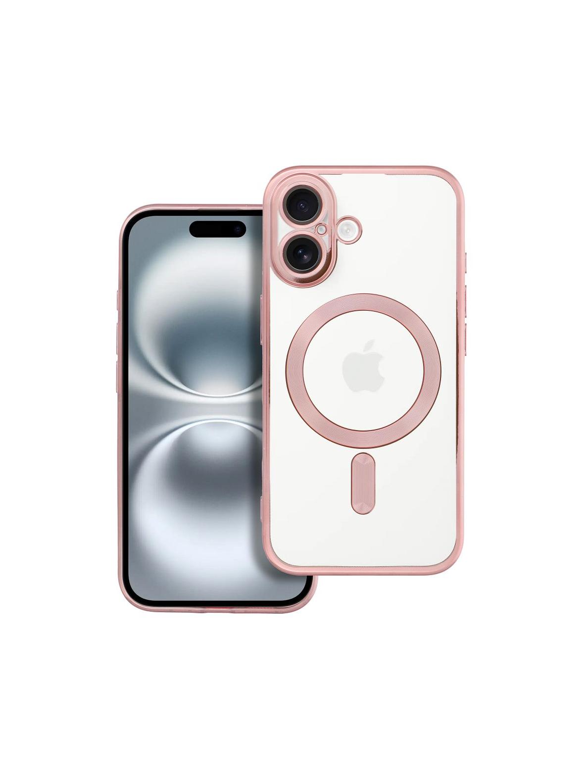 Futerał ELECTRO MAG COVER kompatybilny z MagSafe do IPHONE 16 złoty róż