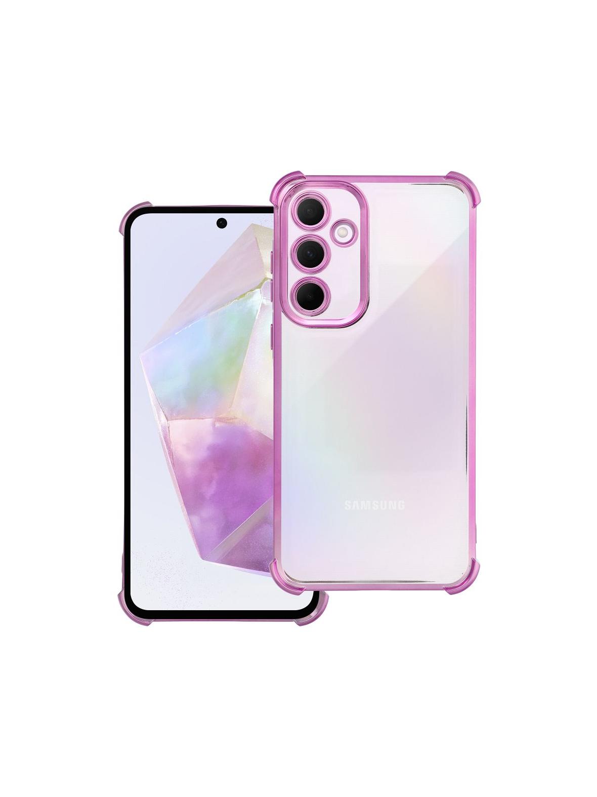 Futerał ANTISHOCK ELECTRO do SAMSUNG A35 purpurowy