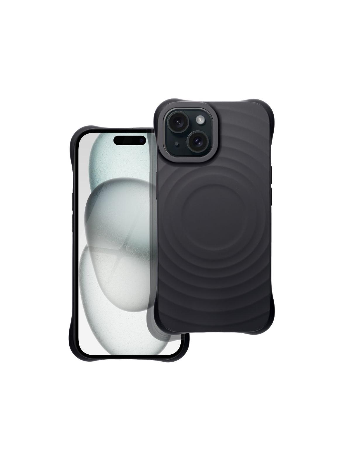 Silicone Zephyr Mag Cover kompatybilny z MagSafe do IPHONE 15 czarny