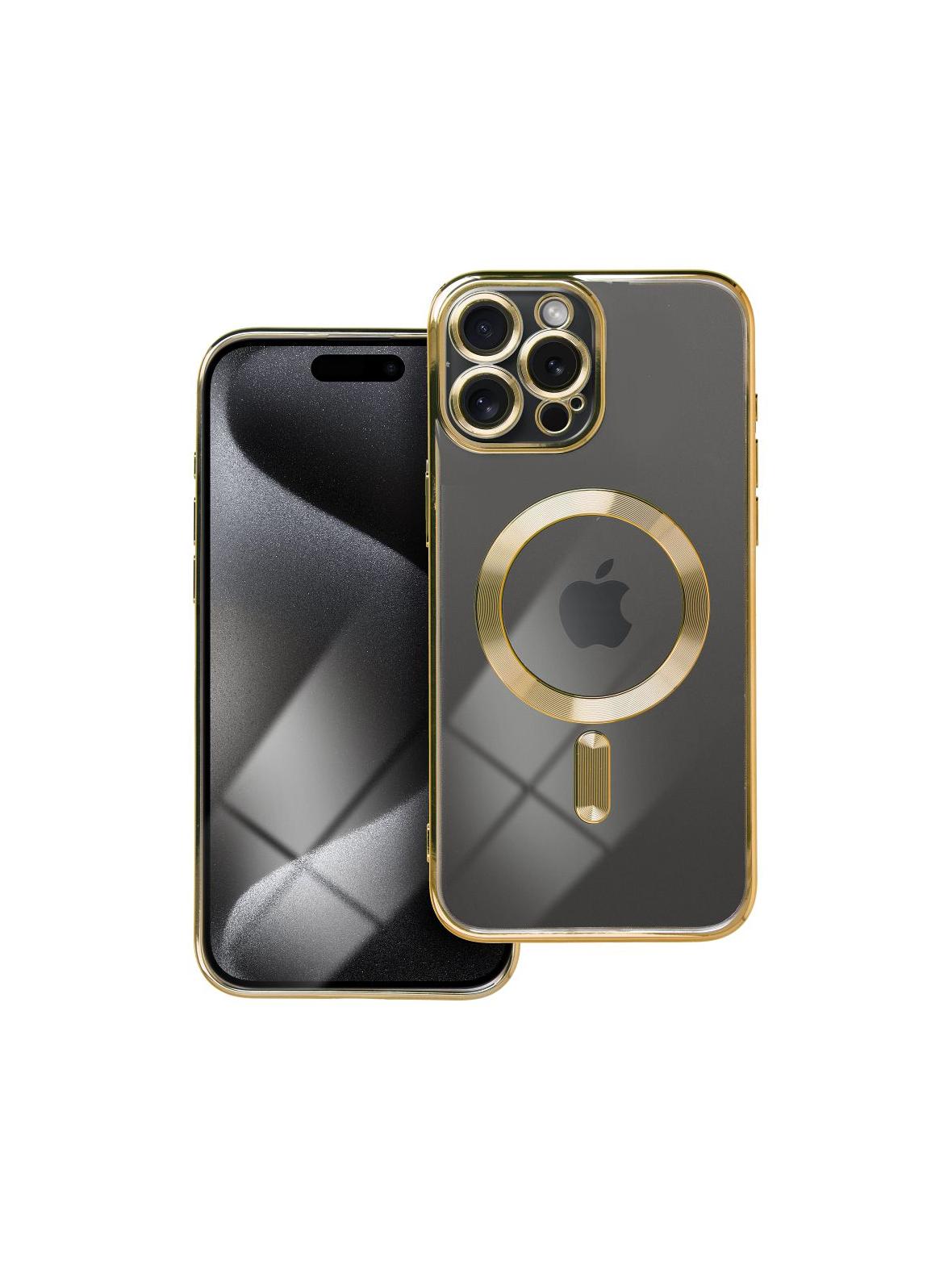 Futerał ELECTRO MAG COVER kompatybilny z MagSafe do IPHONE 15 Pro Max złoty