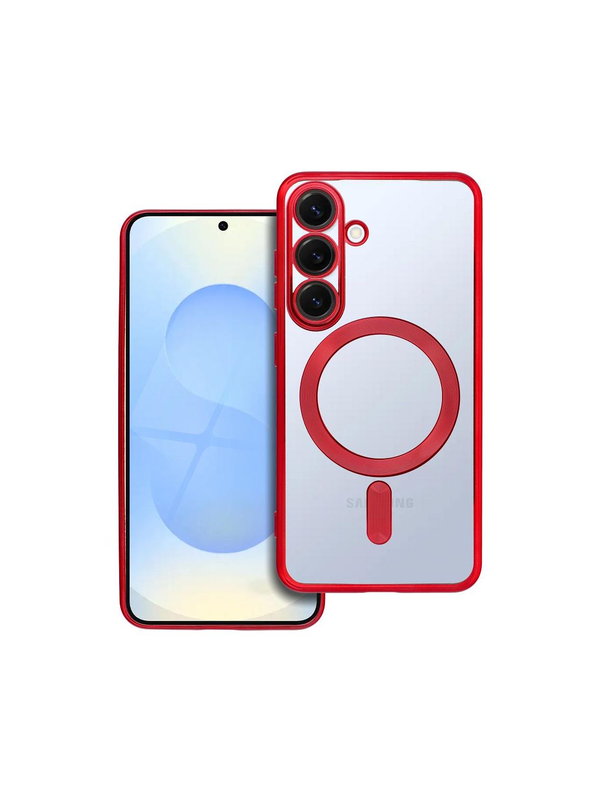 Futerał ELECTRO MAG COVER kompatybilny z MagSafe do SAMSUNG S25 czerwony