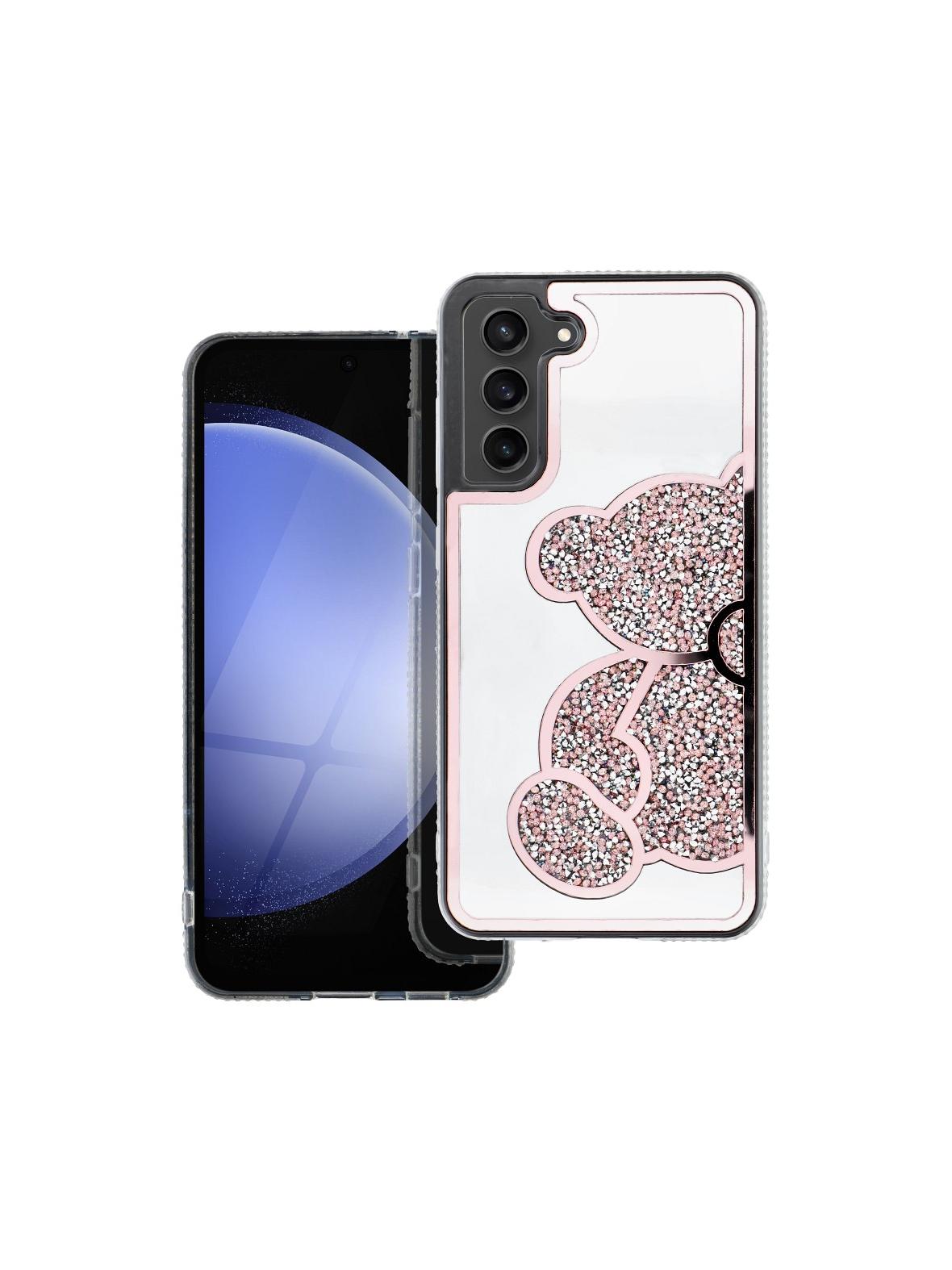 Futerał TEDDY BEAR do SAMSUNG S26 Ultra różowy