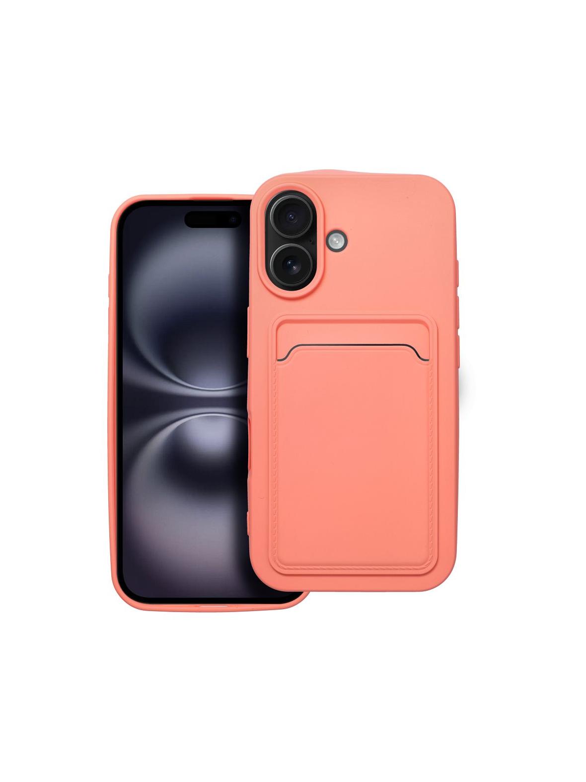 Futerał CARD CASE do IPHONE 16 różowy