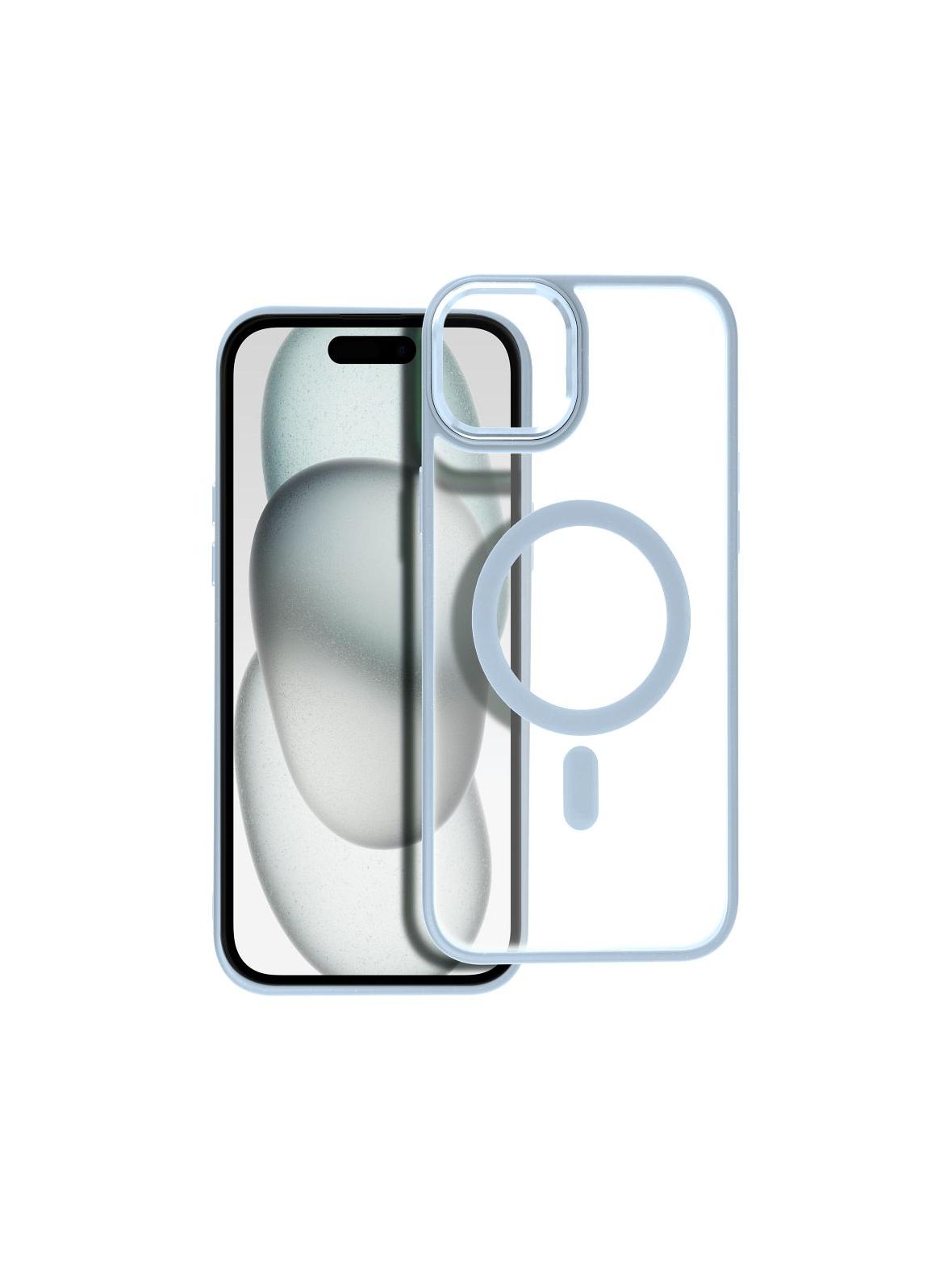 Futerał MATTE MAG COVER kompatybilny z MagSafe do IPHONE 15 Plus niebieski