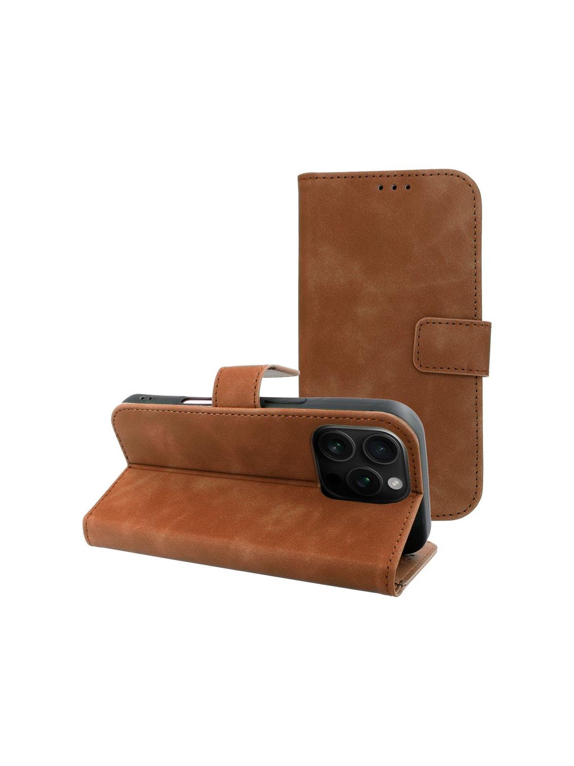 Kabura TENDER Book do IPHONE 16 Pro brązowy