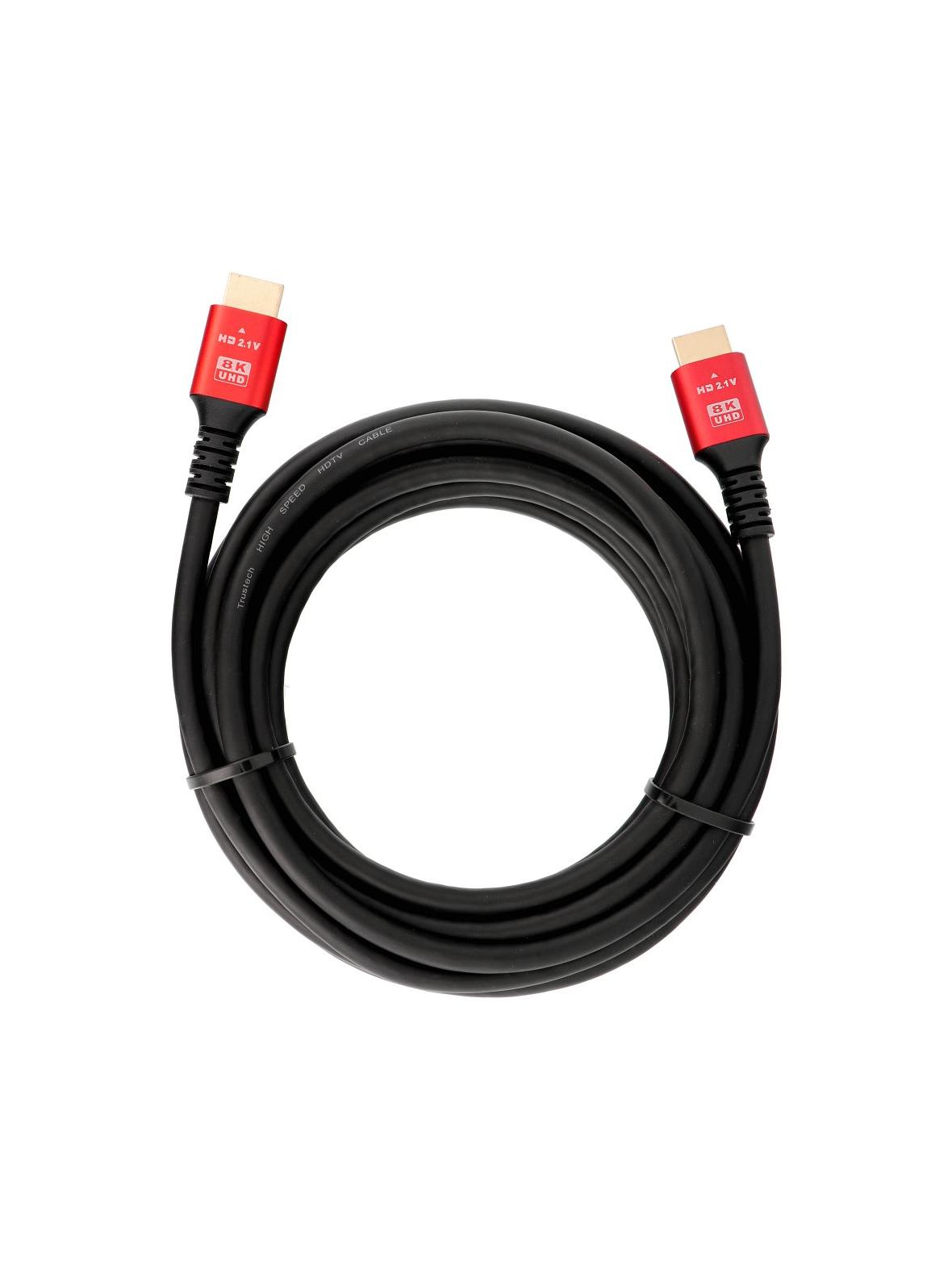 Kabel HDMI 2.1 8K 60Hz / 4K 120Hz – Ultra High Speed, HDR, eARC, VRR, 48Gbps 5 m czarny