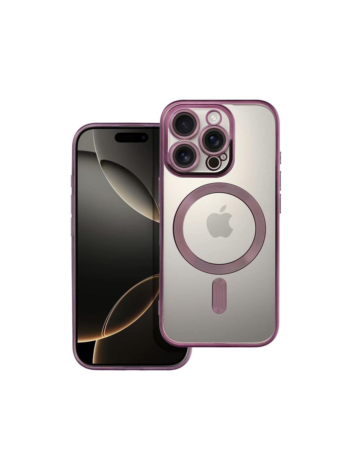 Futerał ELECTRO MAG COVER kompatybilny z MagSafe do IPHONE 16 Pro fioletowy