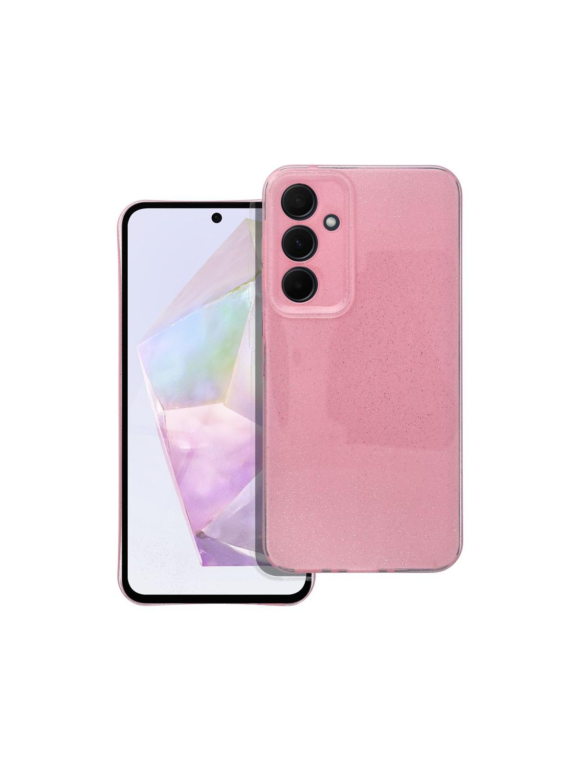Futerał CLEAR CASE 2 mm BLINK do SAMSUNG A35 5G różowy