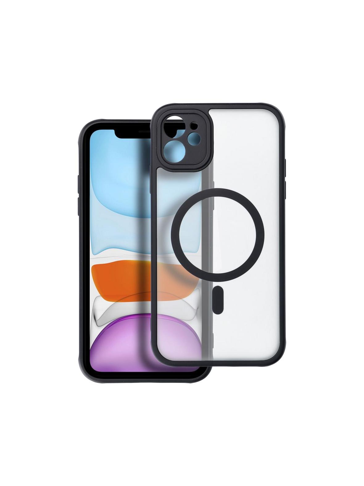 Futerał FULL MATTE MAG COVER kompatybilny z MagSafe do IPHONE 11 czarny