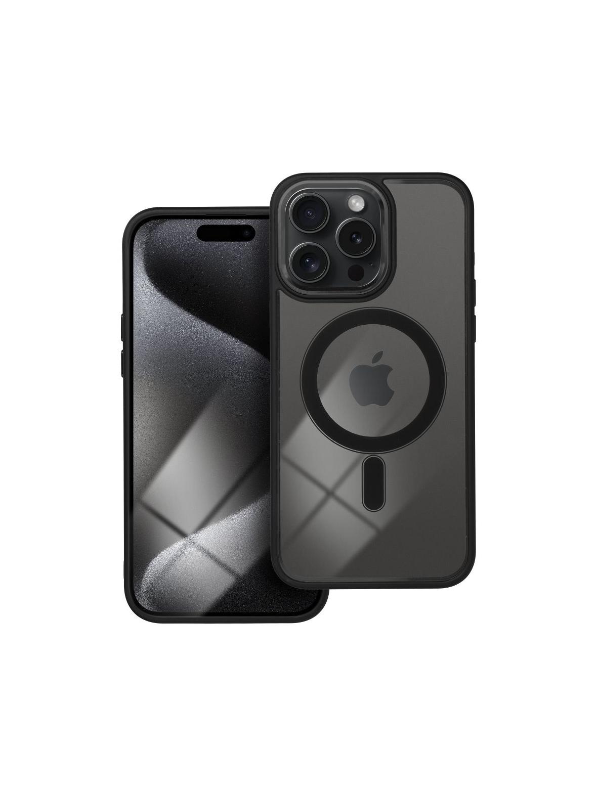 Futerał COLOR EDGE MAG COVER kompatybilny z MagSafe do IPHONE 15 Pro Max czarny